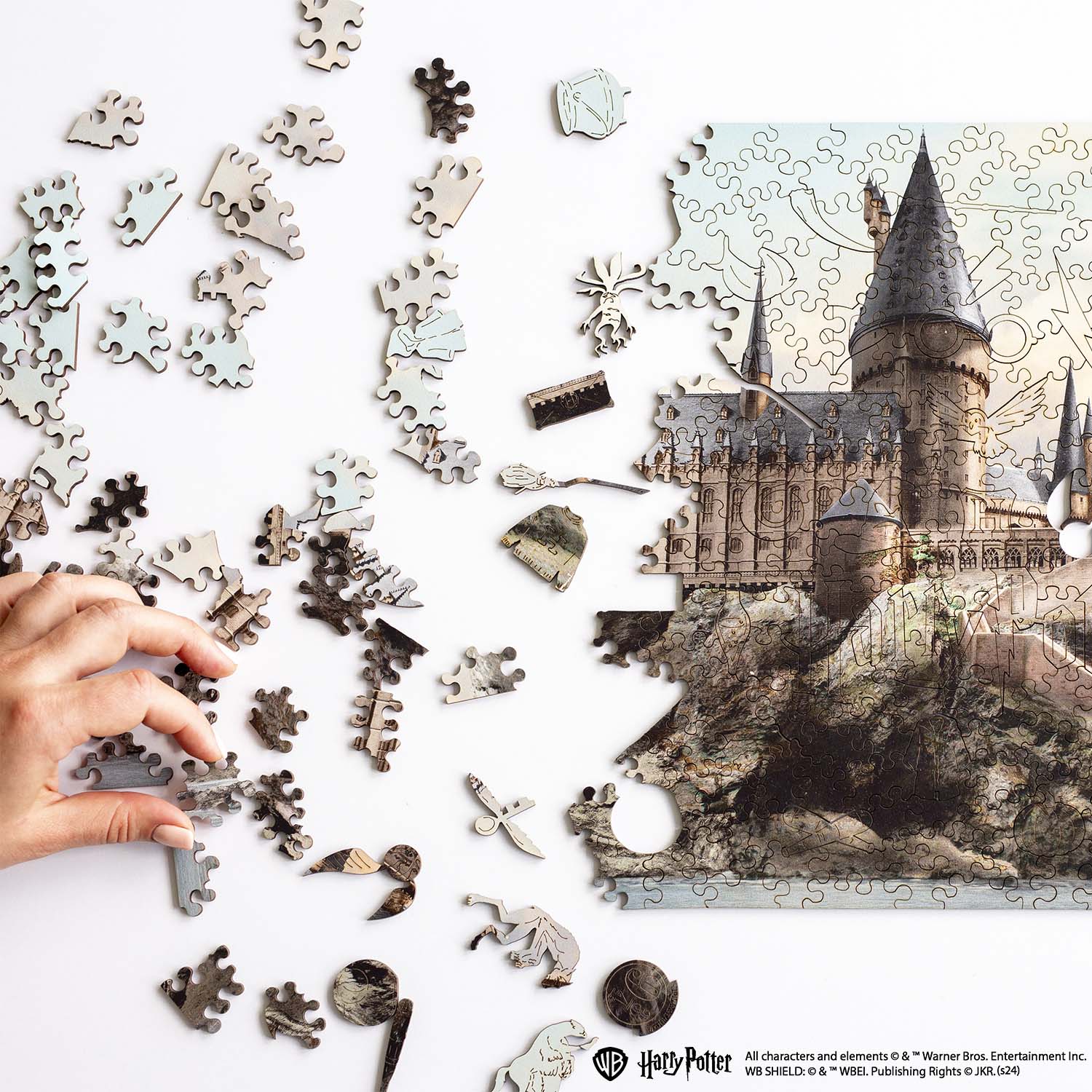 Wooden jigsaw puzzle Harry Potter Hogwarts Castle™