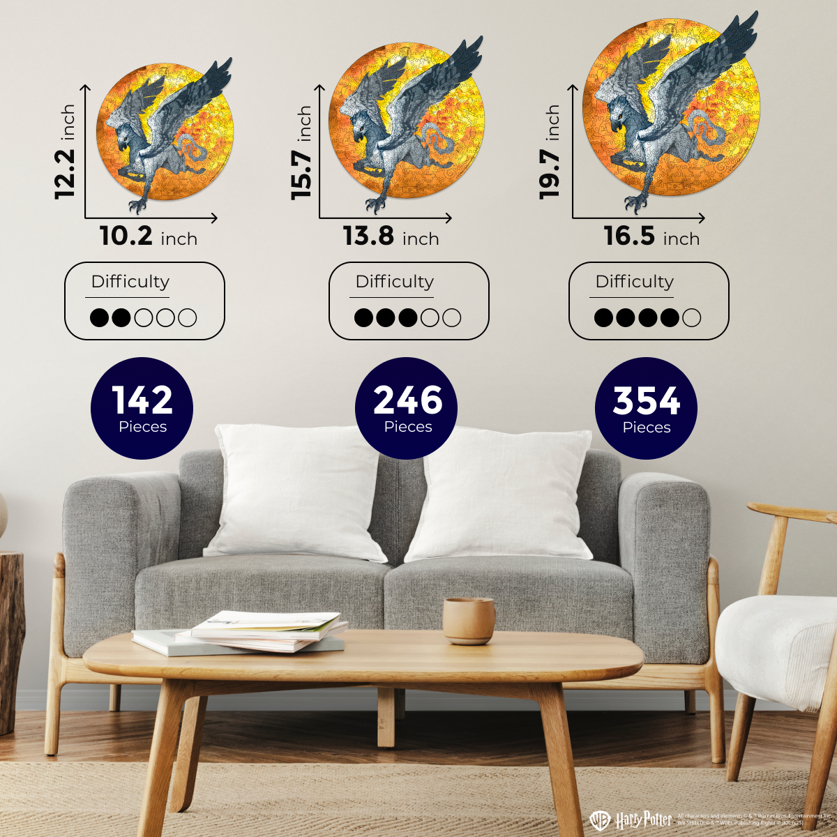 Wooden jigsaw puzzle Harry Potter Hippogriff™