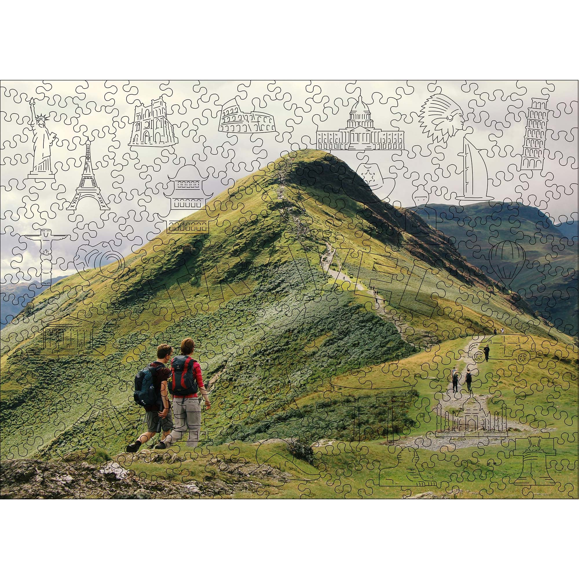 Custom Wooden Jigsaw Puzzle Travel