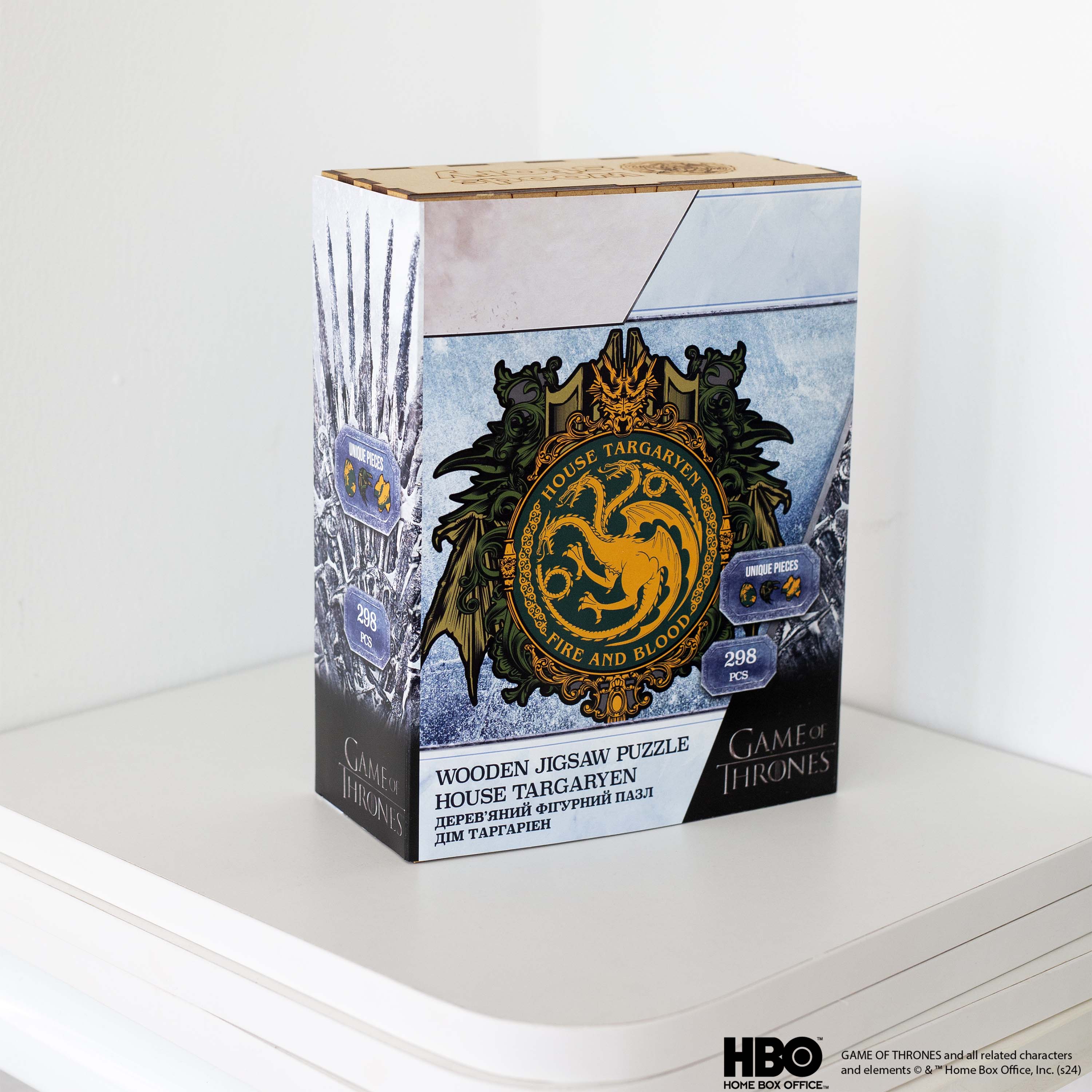 Wooden jigsaw puzzle Game of Thrones™ House Targaryen