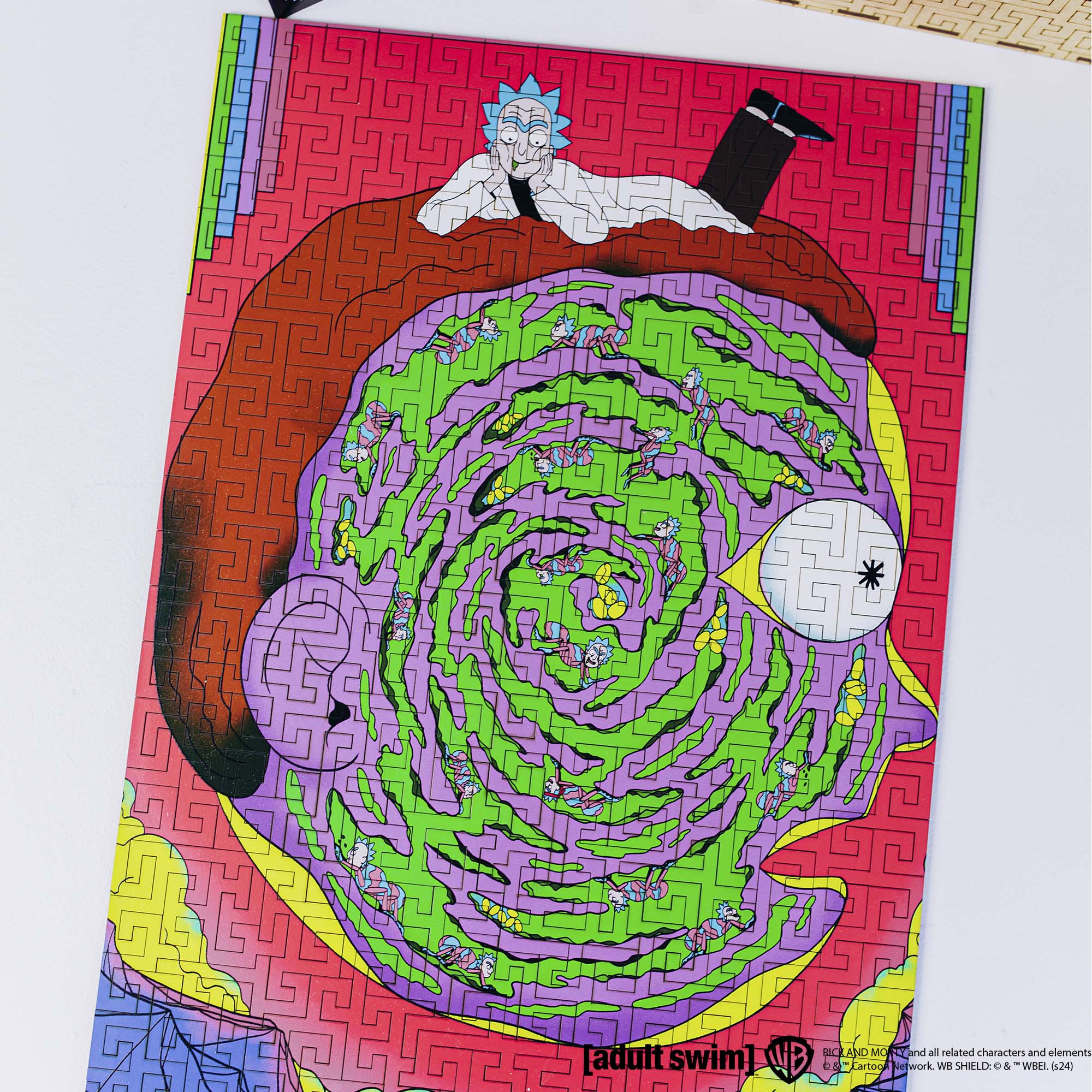 Wooden jigsaw maze puzzle Rick&Morty™ Rick