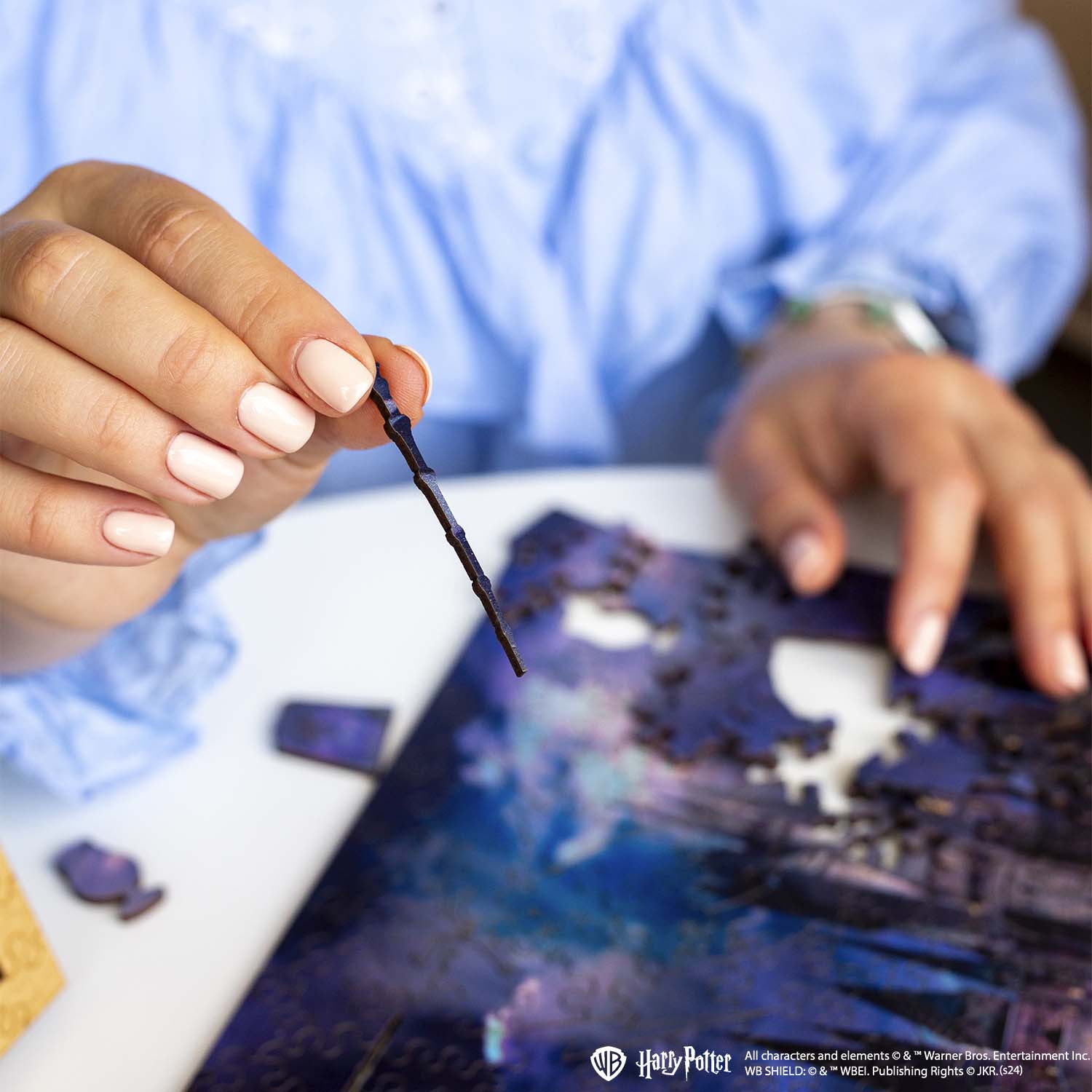 Wooden jigsaw puzzle Harry Potter Hogwarts Castle Night™