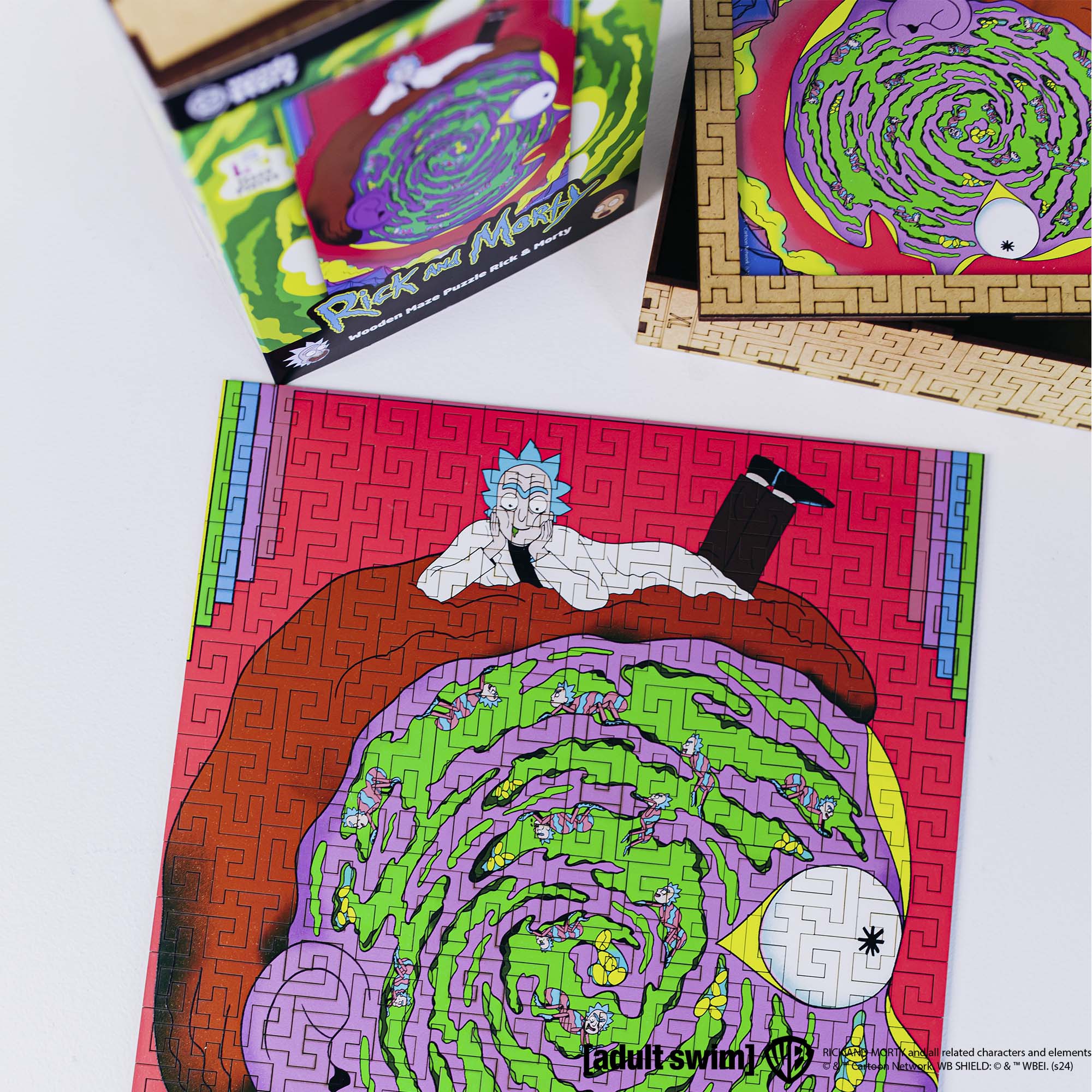 Wooden jigsaw maze puzzle Rick&Morty™ Rick