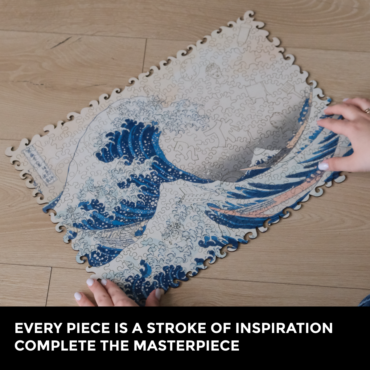 Wooden Jigsaw Puzzle The Great Wave Off Kanagawa (Hokusai)