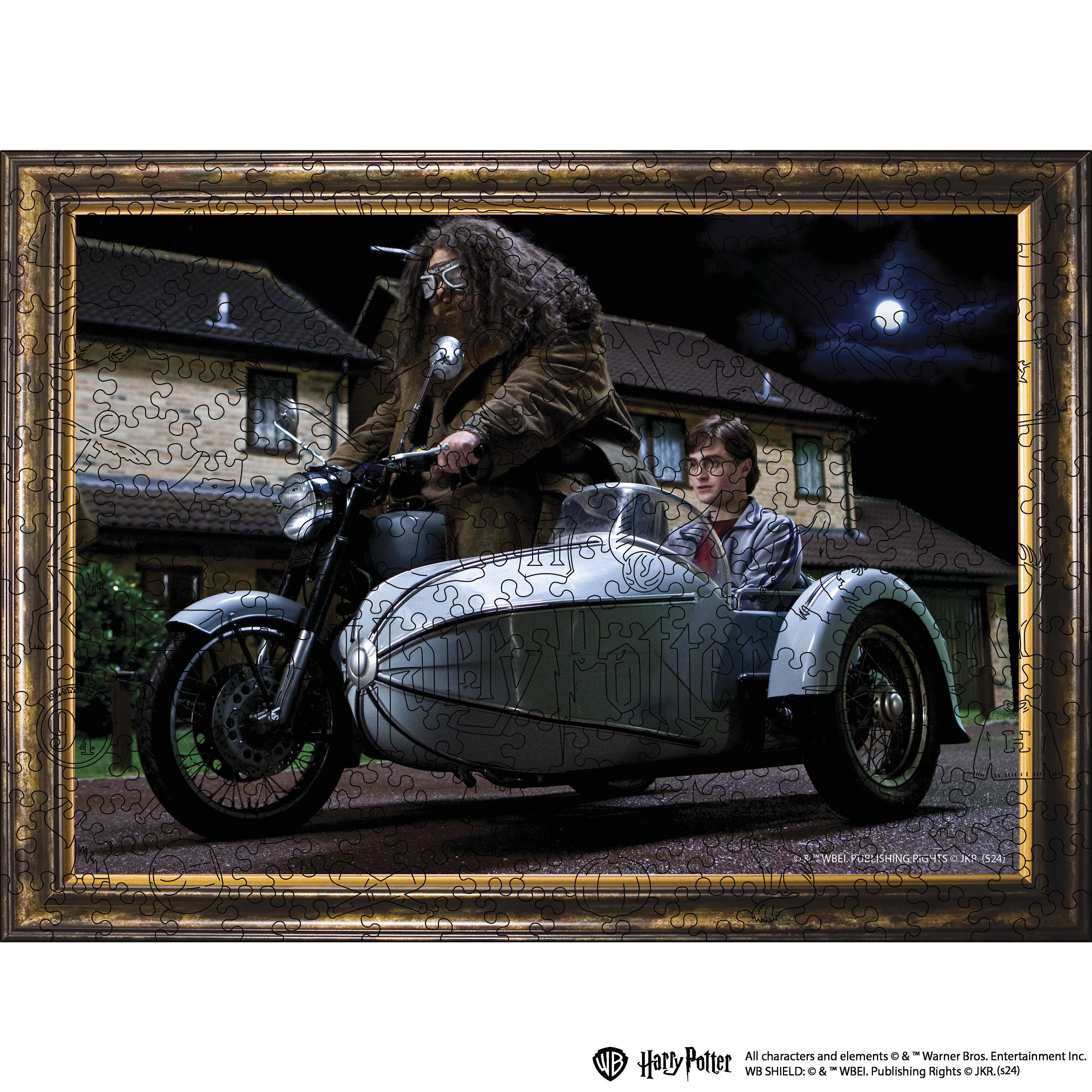 Wooden jigsaw puzzle Harry Potter™ Flying Motorbike