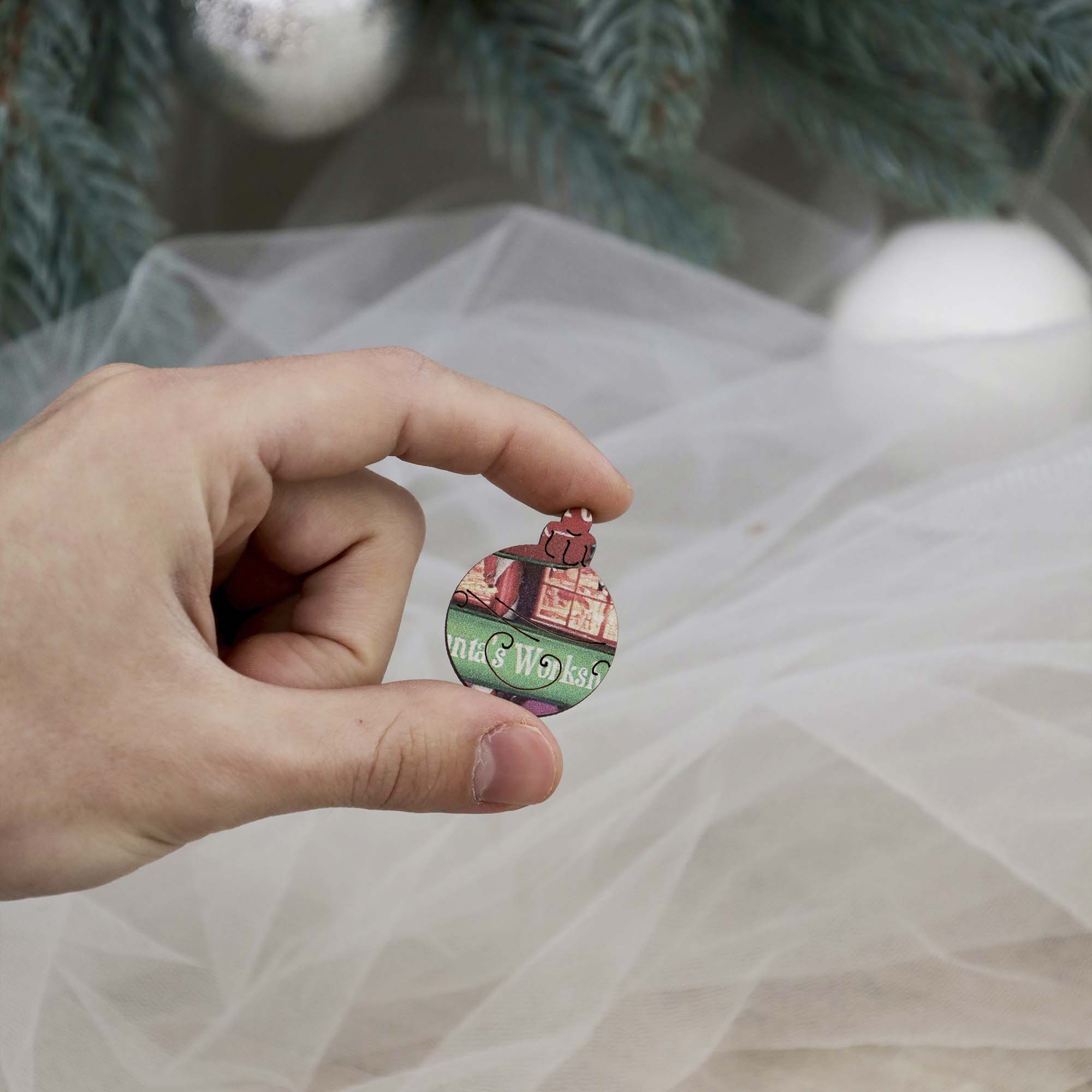 Wooden Jigsaw Puzzle Christmas market