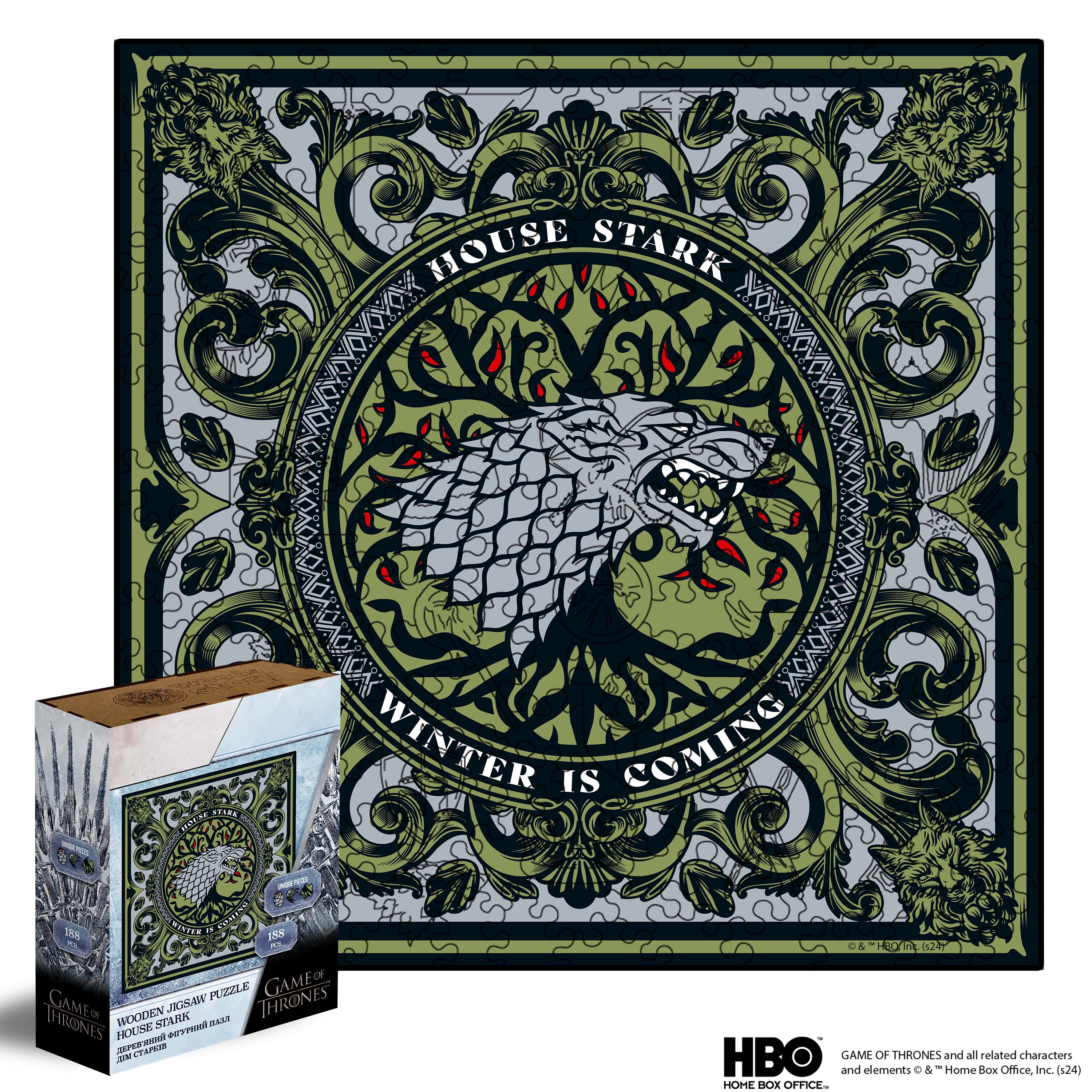 Wooden jigsaw puzzle Game of Thrones™ House Stark