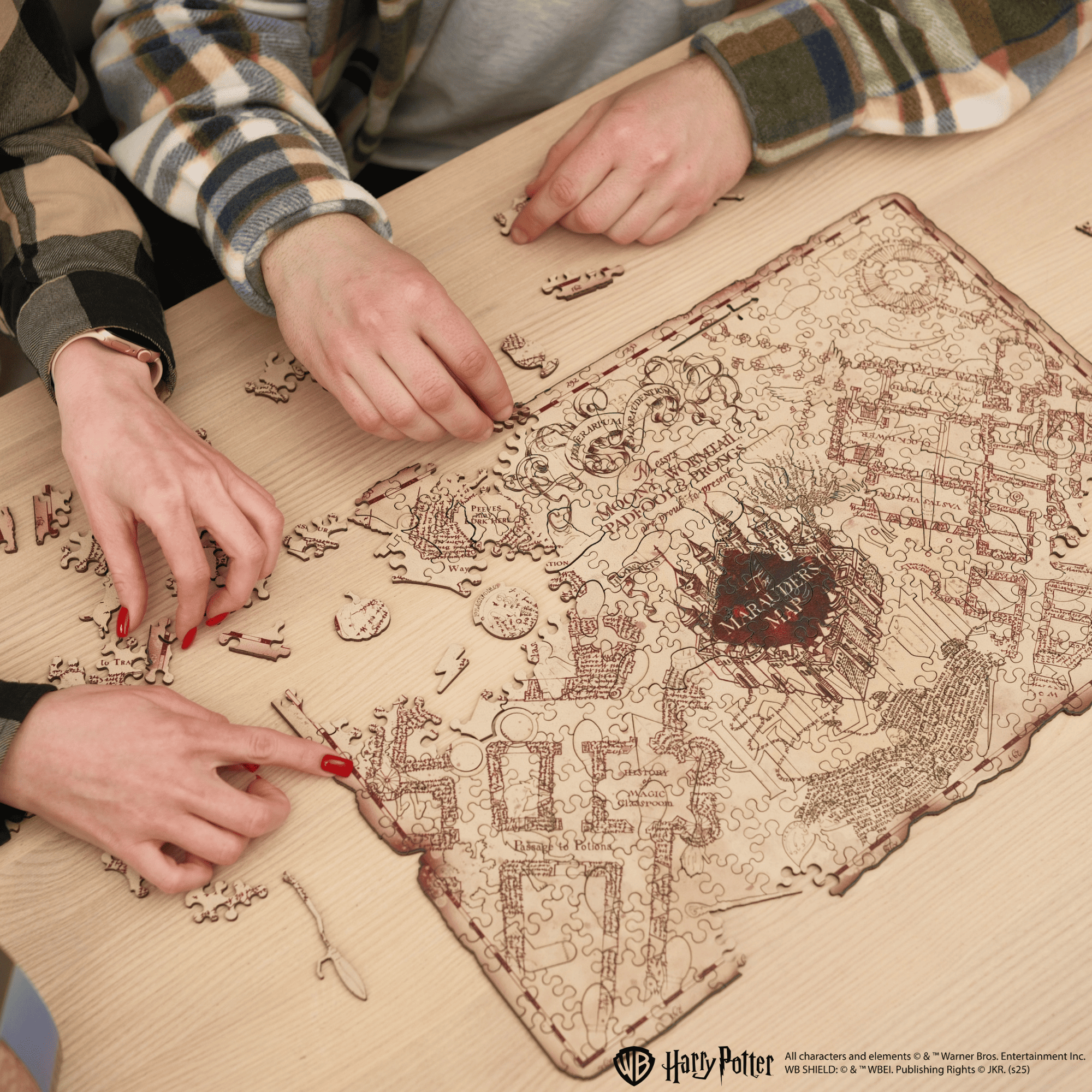 Wooden jigsaw puzzle Harry Potter™ Marauder’s Map