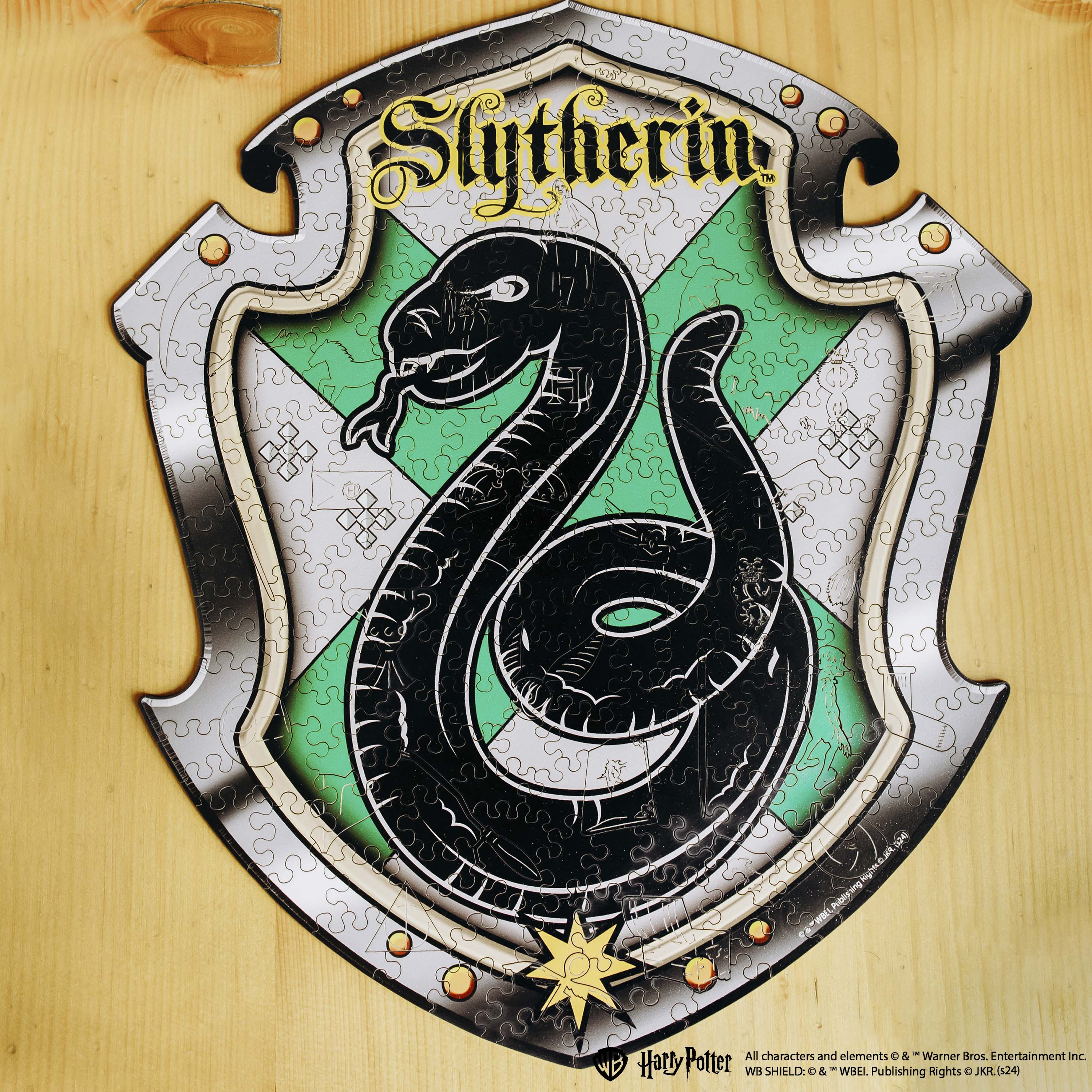 Wooden jigsaw puzzle Harry Potter Slytherin™