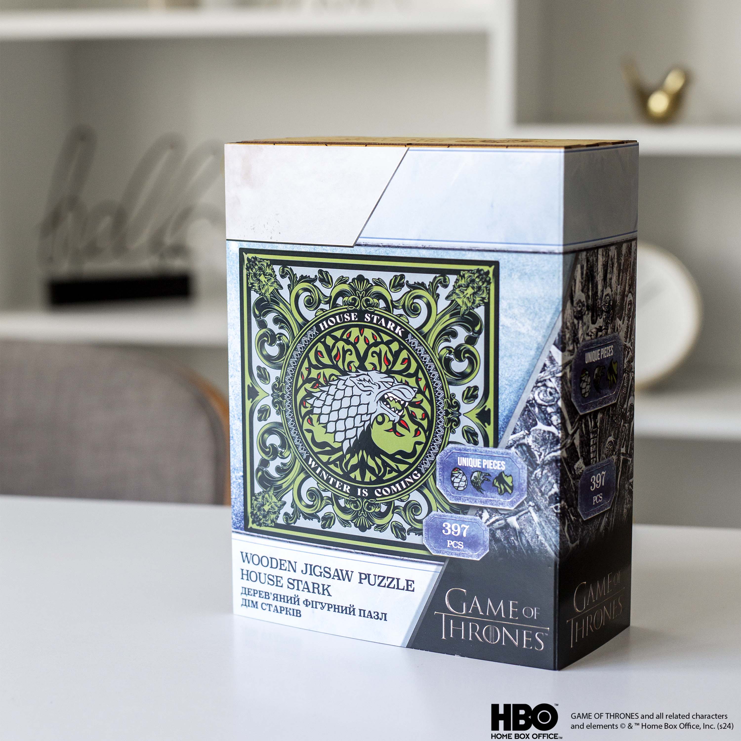 Wooden jigsaw puzzle Game of Thrones™ House Stark