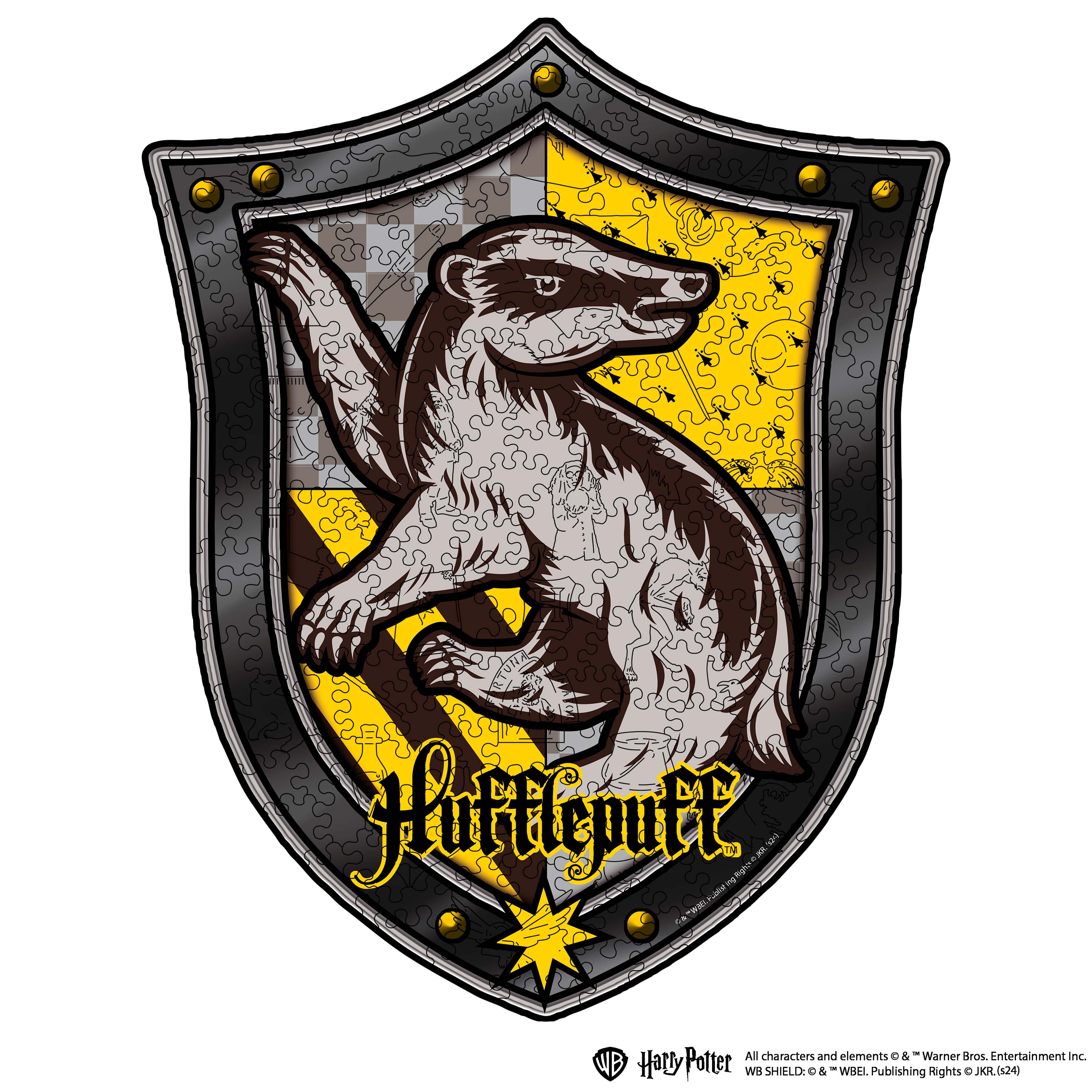 Wooden jigsaw puzzle Harry Potter Hufflepuff™
