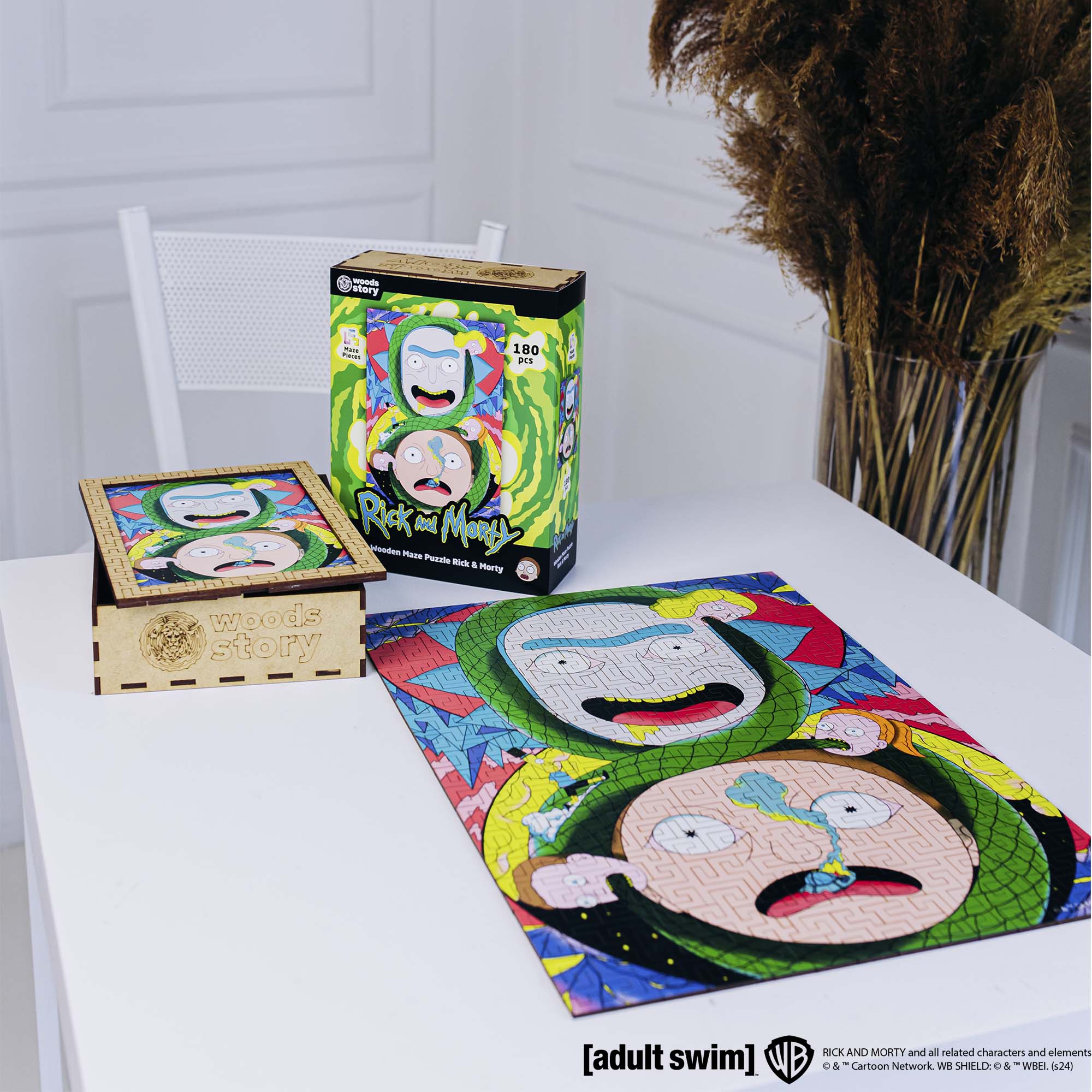 Wooden jigsaw maze puzzle Rick&Morty™ Adventures