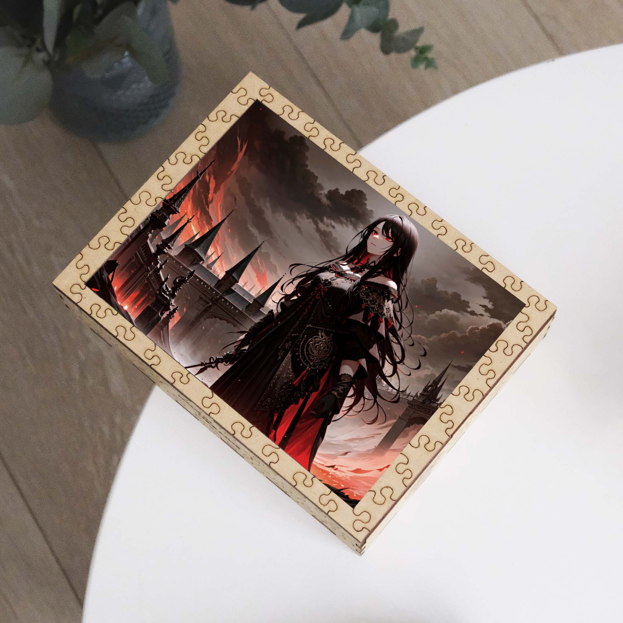 Wooden Jigsaw Puzzle Anime Dark Lady