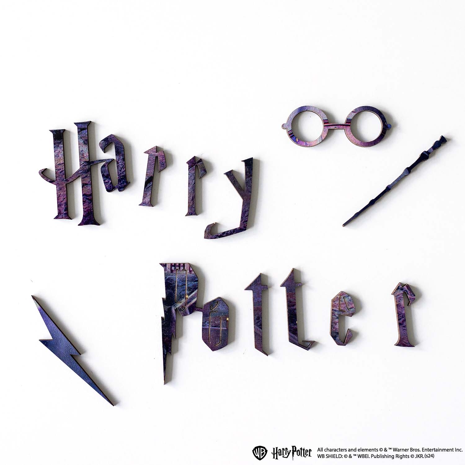 Wooden jigsaw puzzle Harry Potter Hogwarts Castle Night™