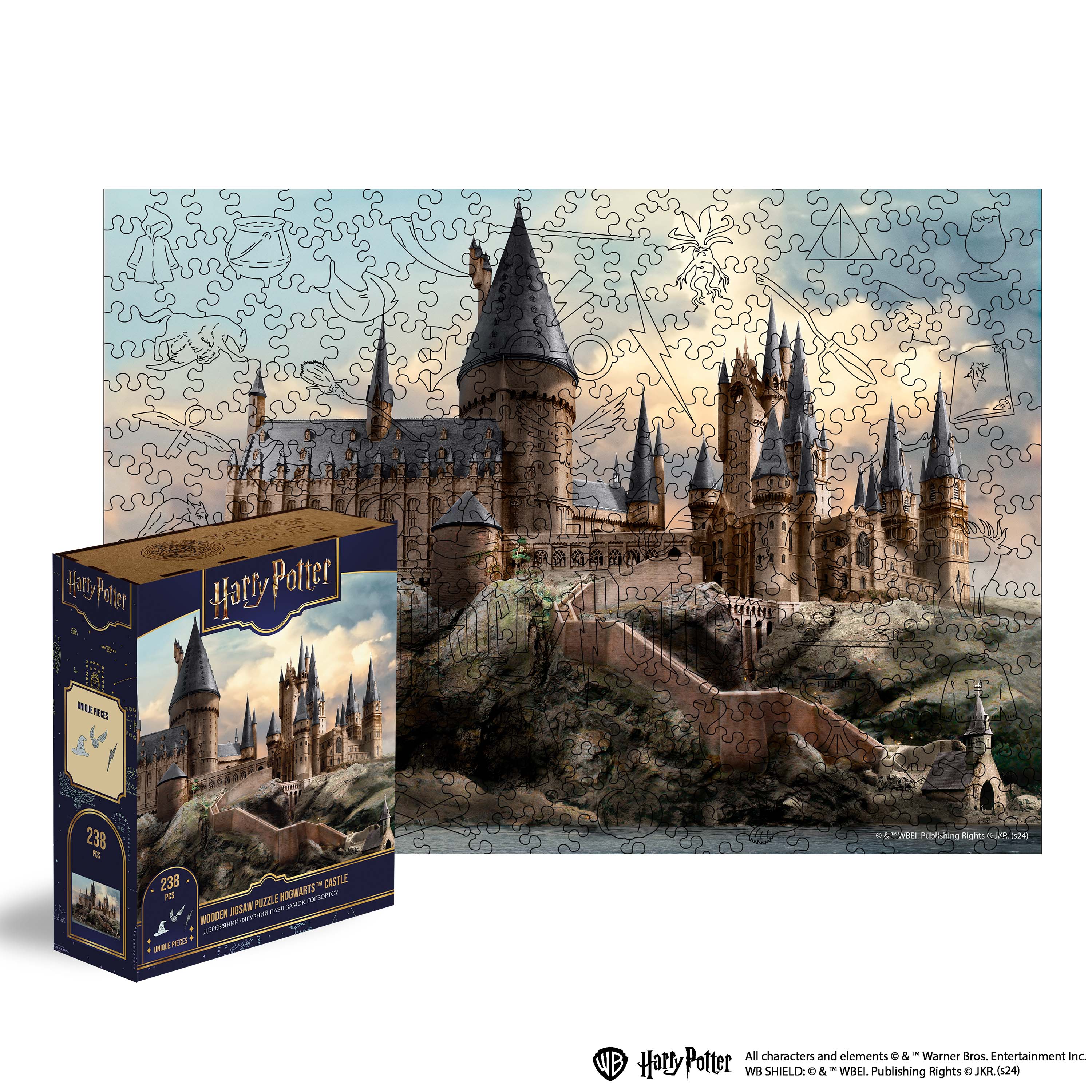 Wooden jigsaw puzzle Harry Potter Hogwarts Castle™