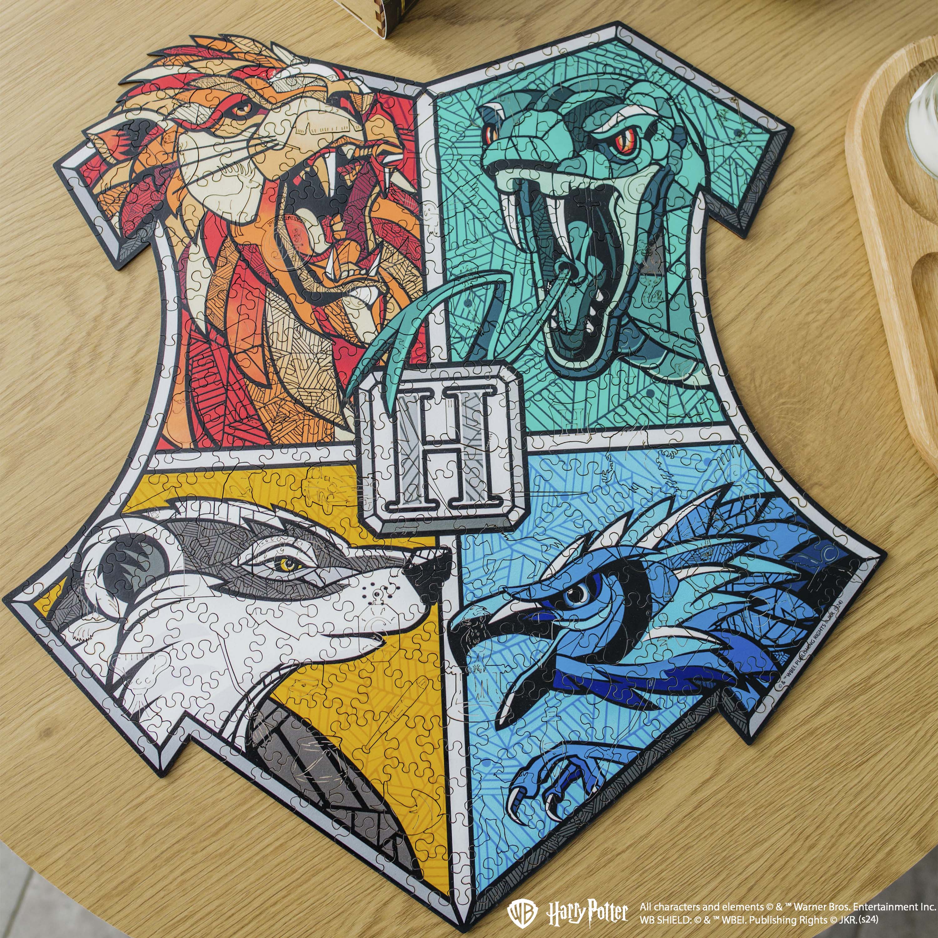 Wooden jigsaw classic puzzle Harry Potter Hogwarts™ (Colorful)