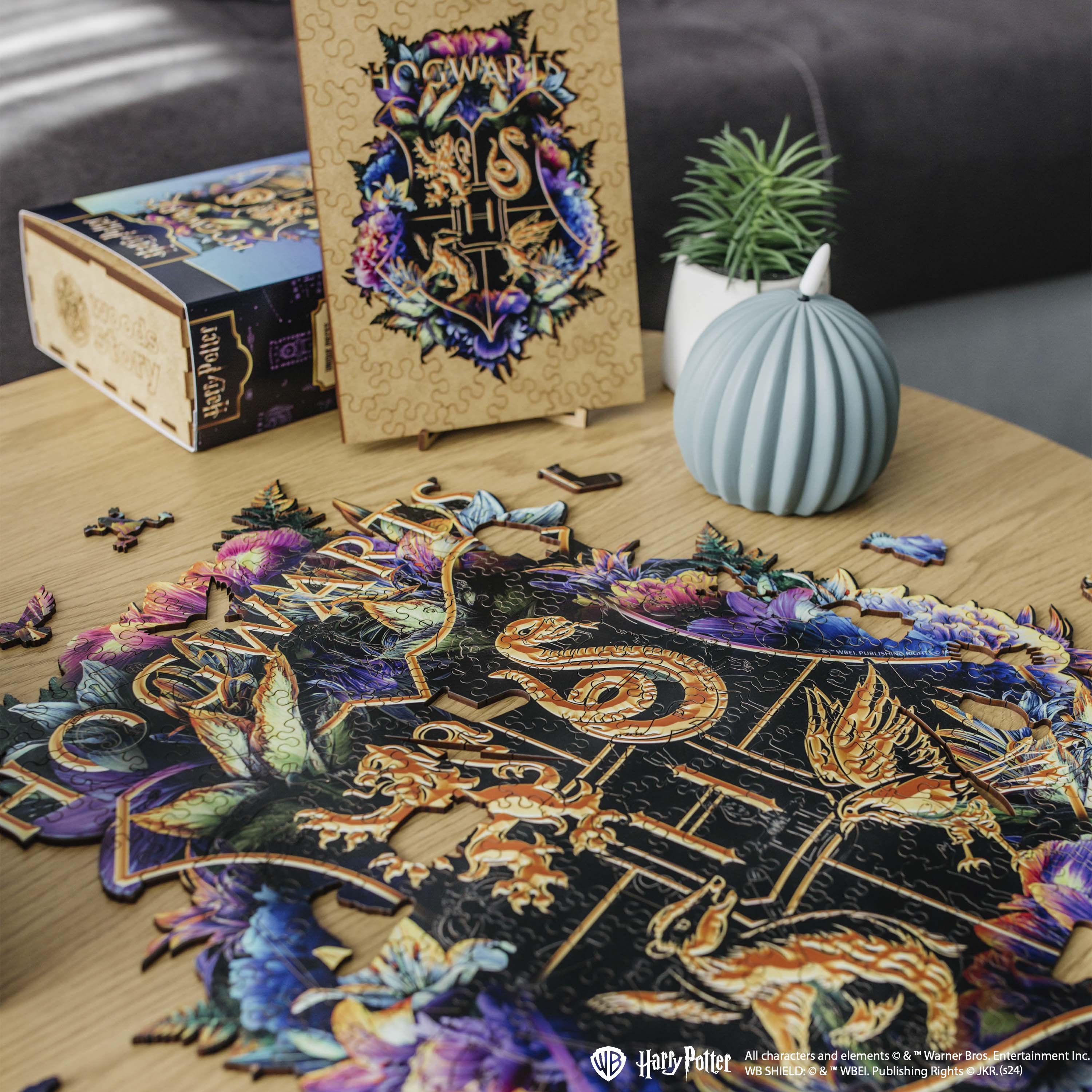 Wooden jigsaw classic puzzle Harry Potter Hogwarts™ (Neonly)