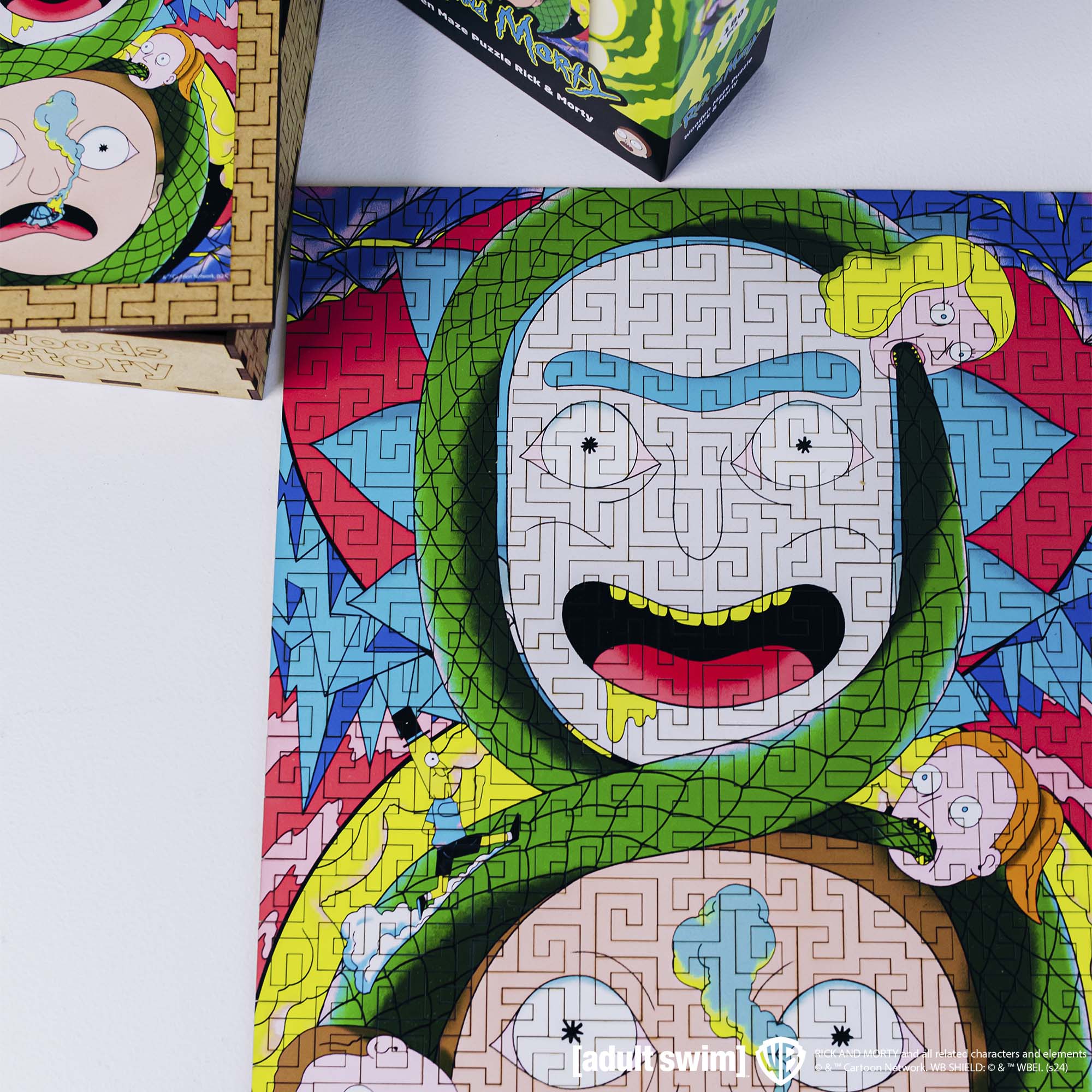 Wooden jigsaw maze puzzle Rick&Morty™ Adventures