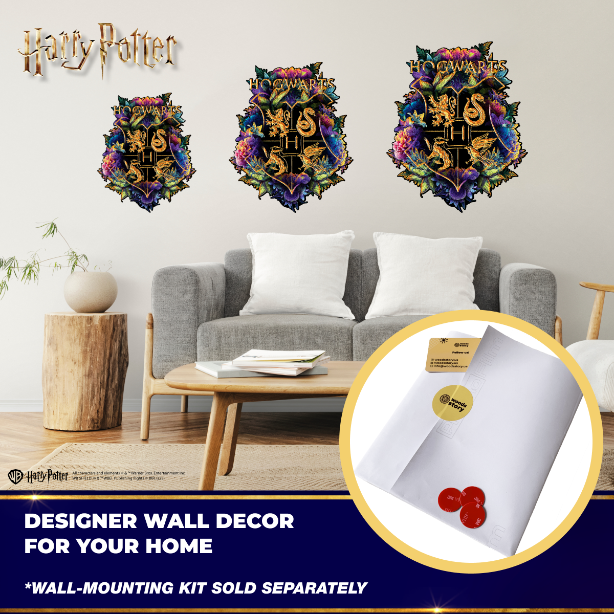 Wooden jigsaw classic puzzle Harry Potter Hogwarts™ (Neonly)