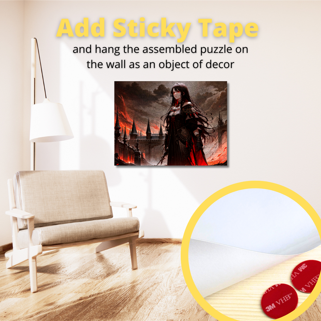 Wooden Jigsaw Puzzle Anime Dark Lady