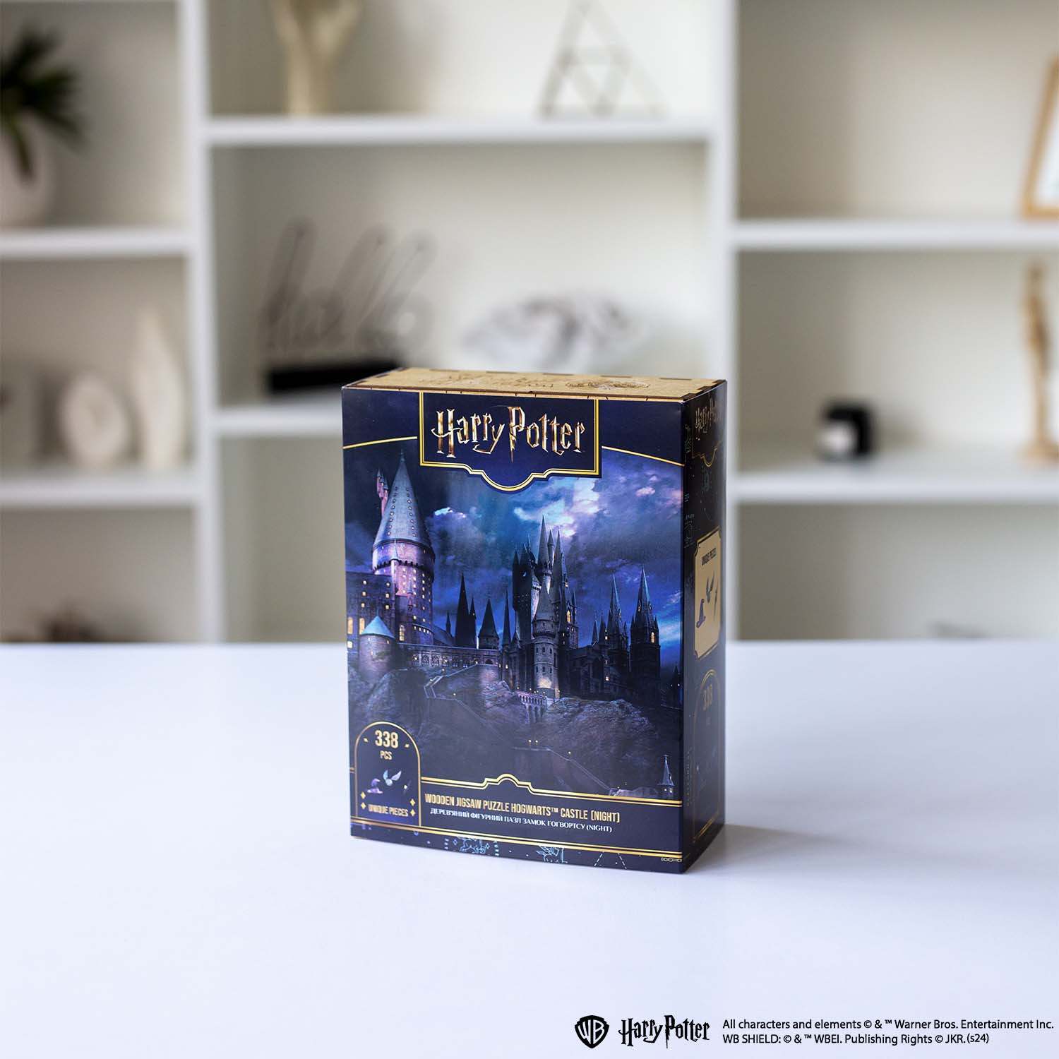 Wooden jigsaw puzzle Harry Potter Hogwarts Castle Night™