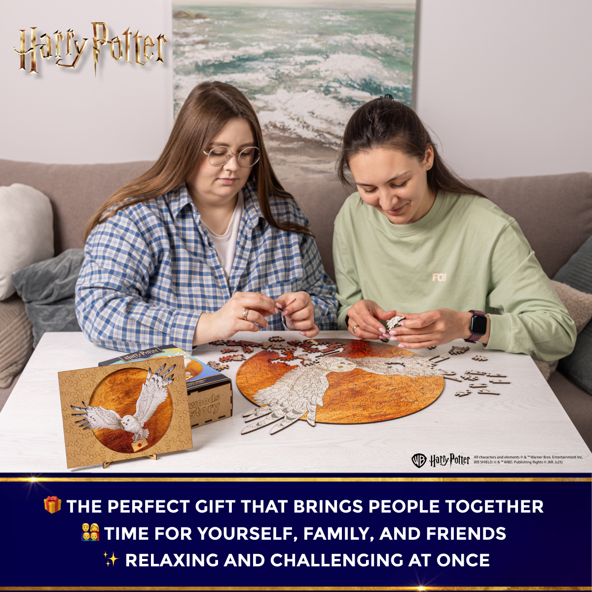 Wooden jigsaw puzzle Harry Potter Hedwig™