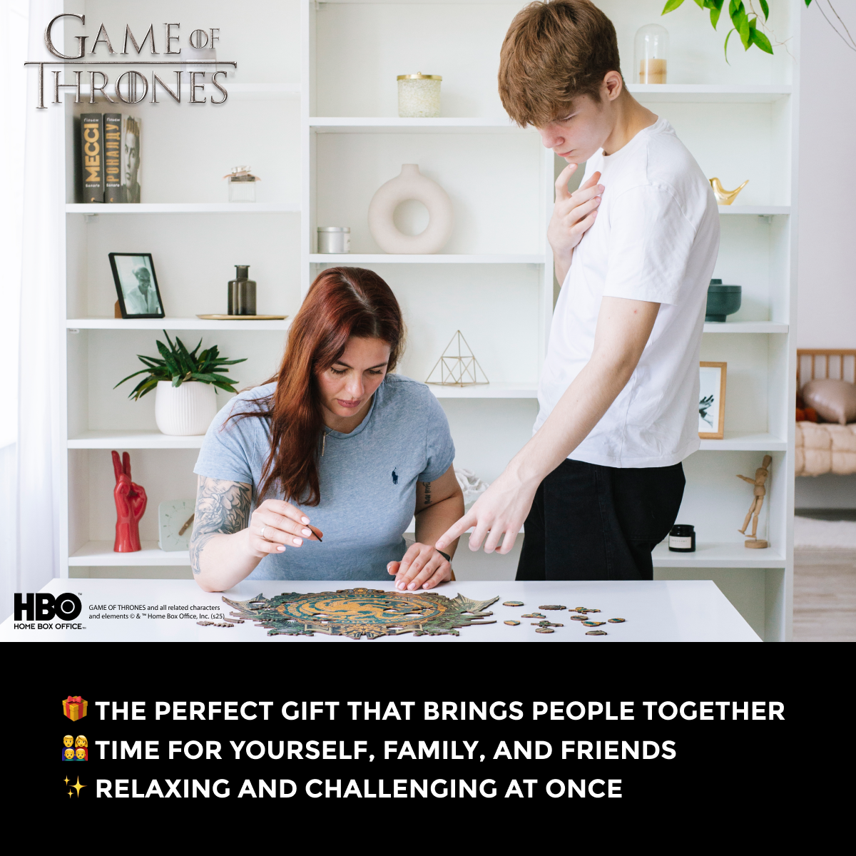 Wooden jigsaw puzzle Game of Thrones™ House Targaryen