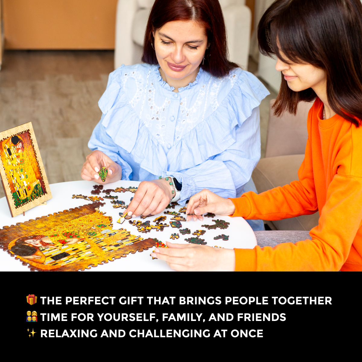 Wooden Jigsaw Puzzle The Kiss (Gustav Klimt)