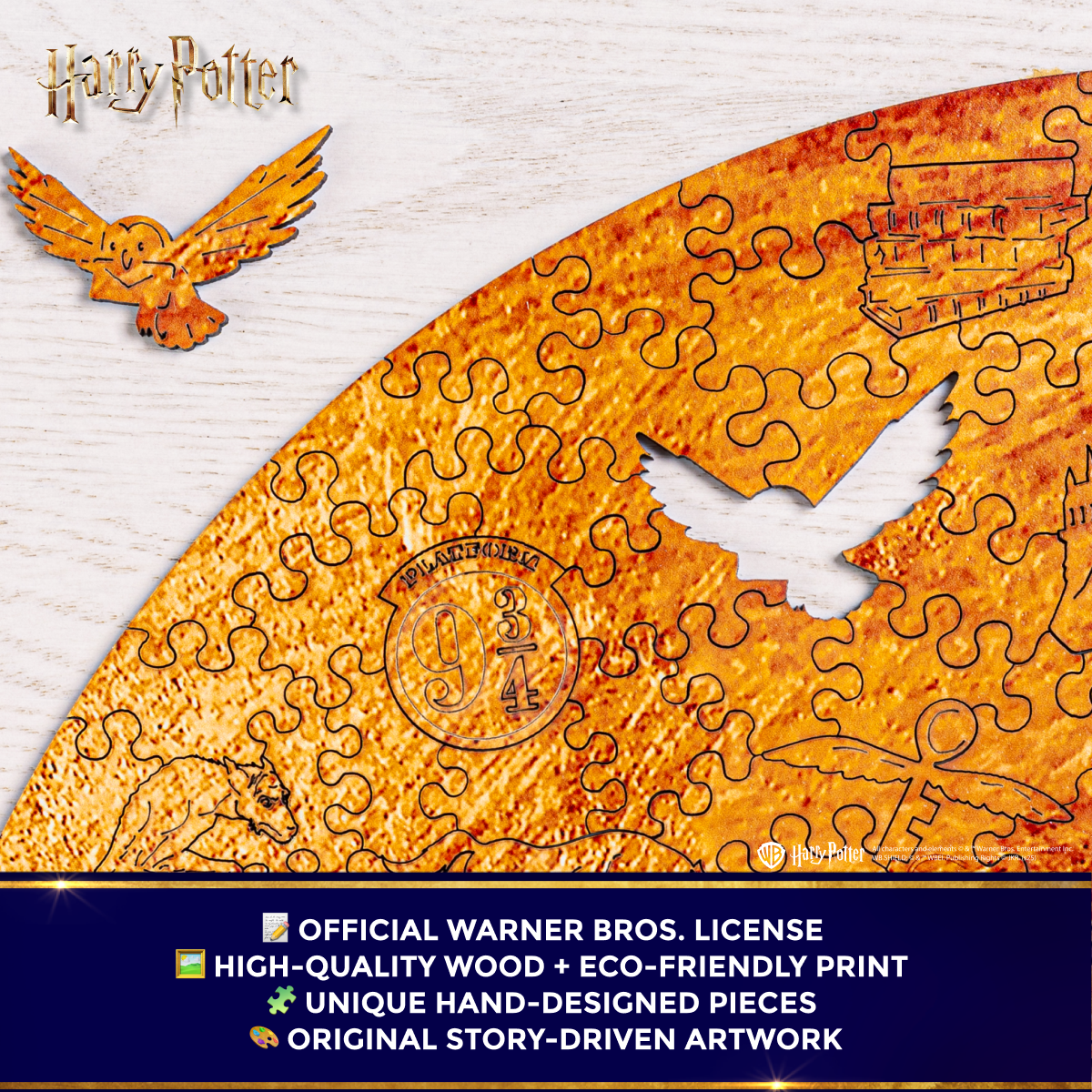 Wooden jigsaw puzzle Harry Potter Hedwig™