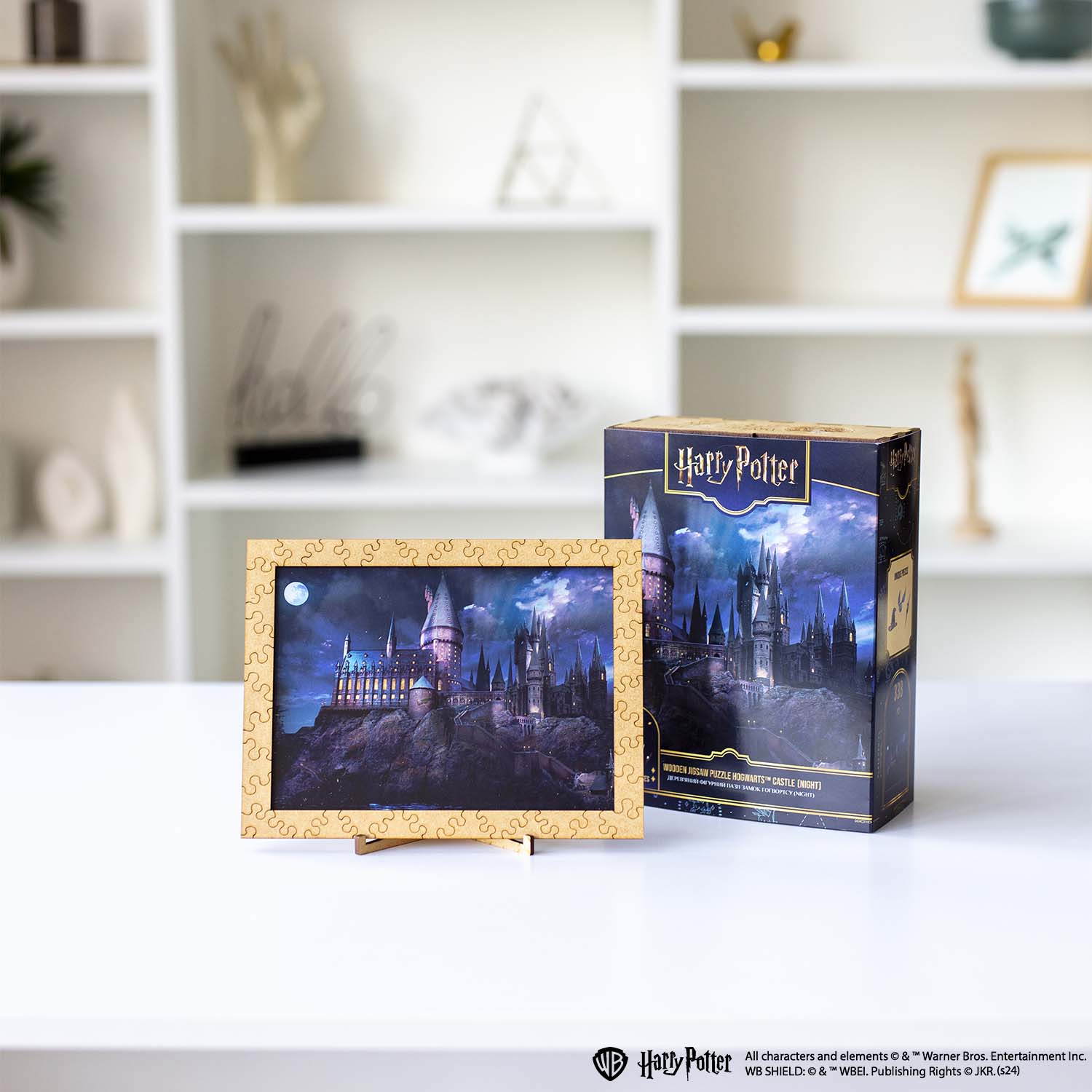 Wooden jigsaw puzzle Harry Potter Hogwarts Castle Night™