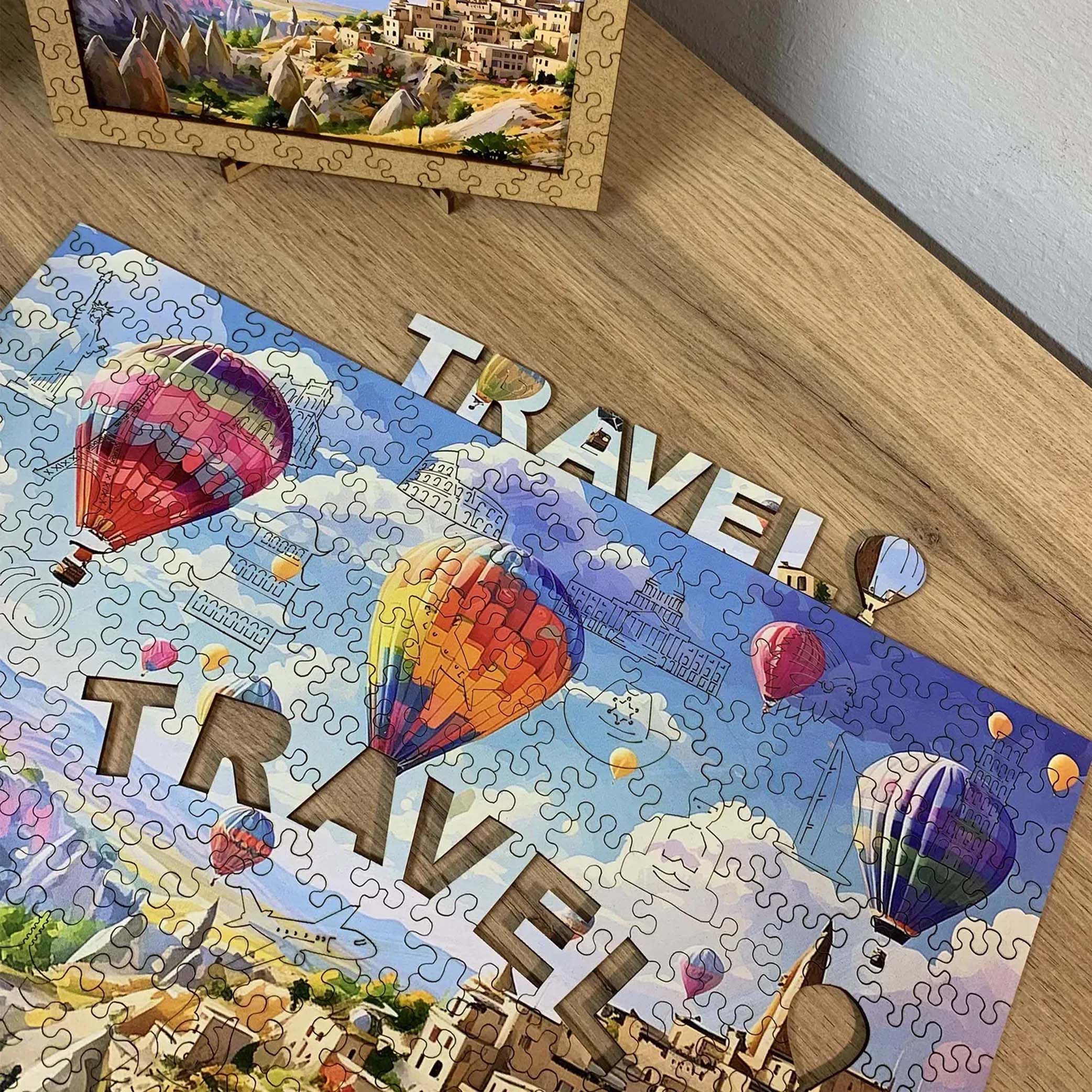 Custom Wooden Jigsaw Puzzle Travel