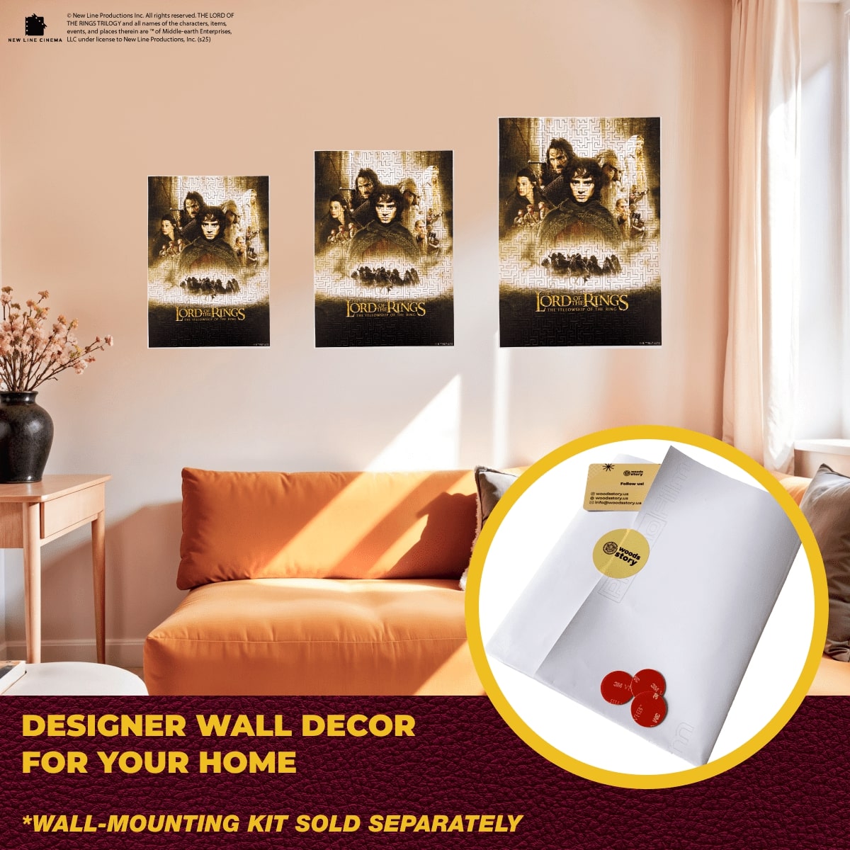 Mosaic art of a person wearing a fur hat and green coat with a pipe.