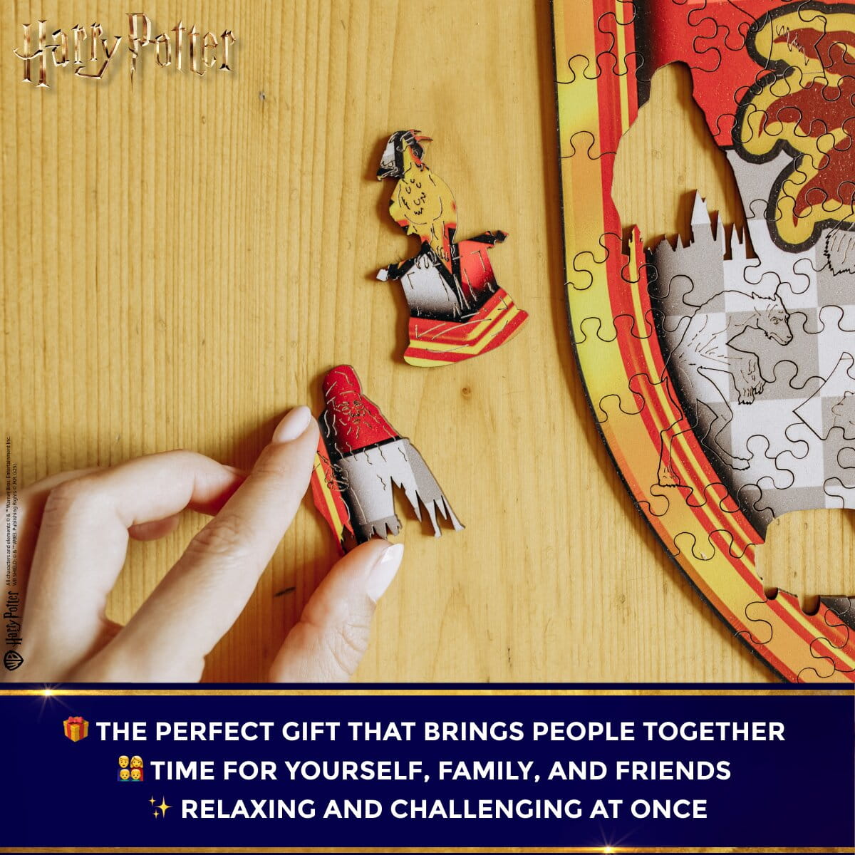 Wooden jigsaw puzzle Harry Potter Gryffindor™