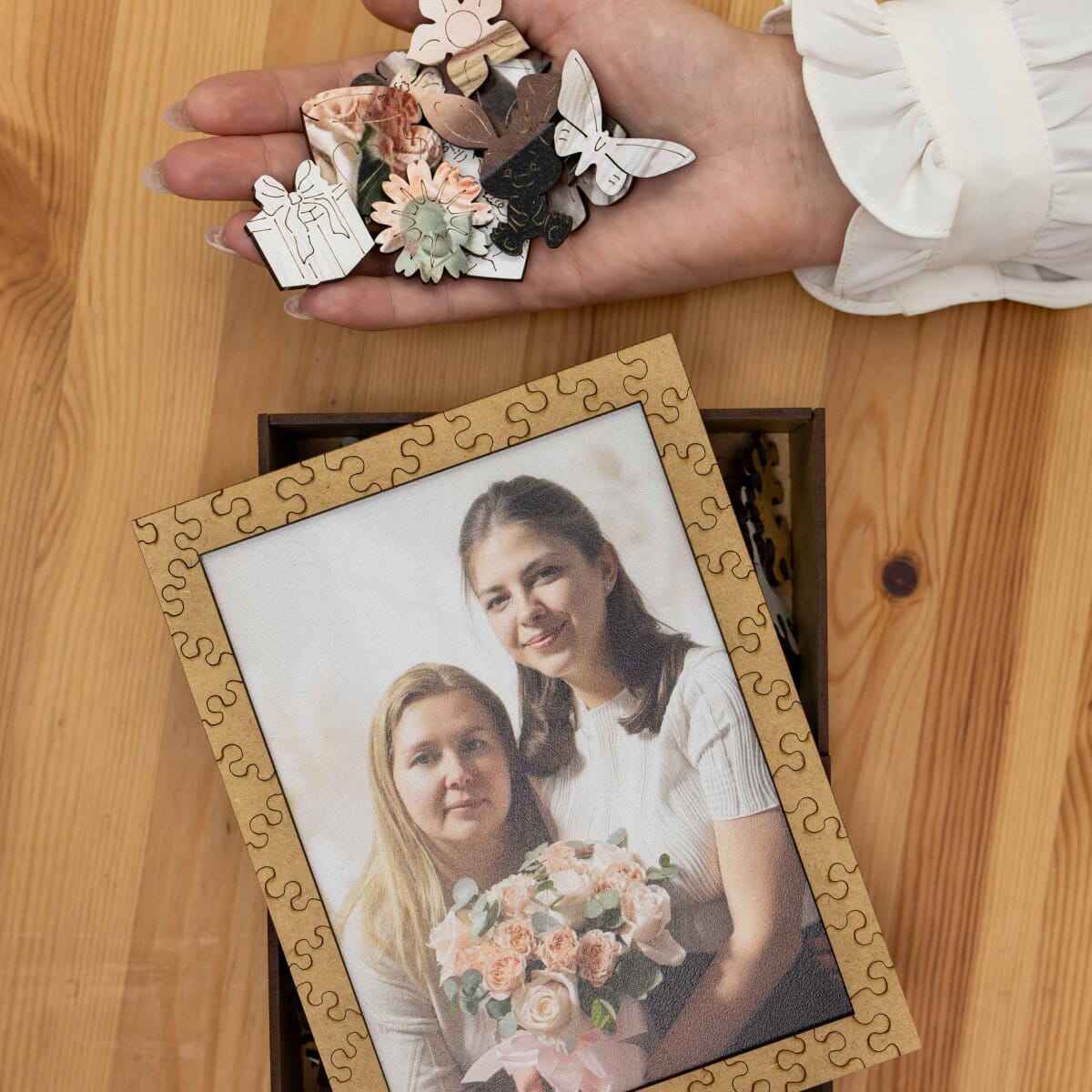 Wooden Mother's Day Photo Puzzle - Vertical