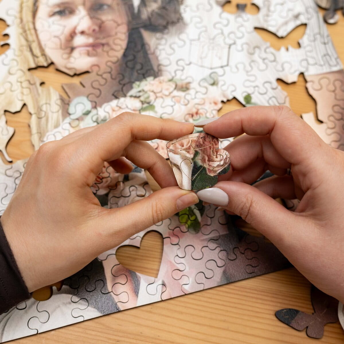 Wooden Mother's Day Photo Puzzle - Horizontal