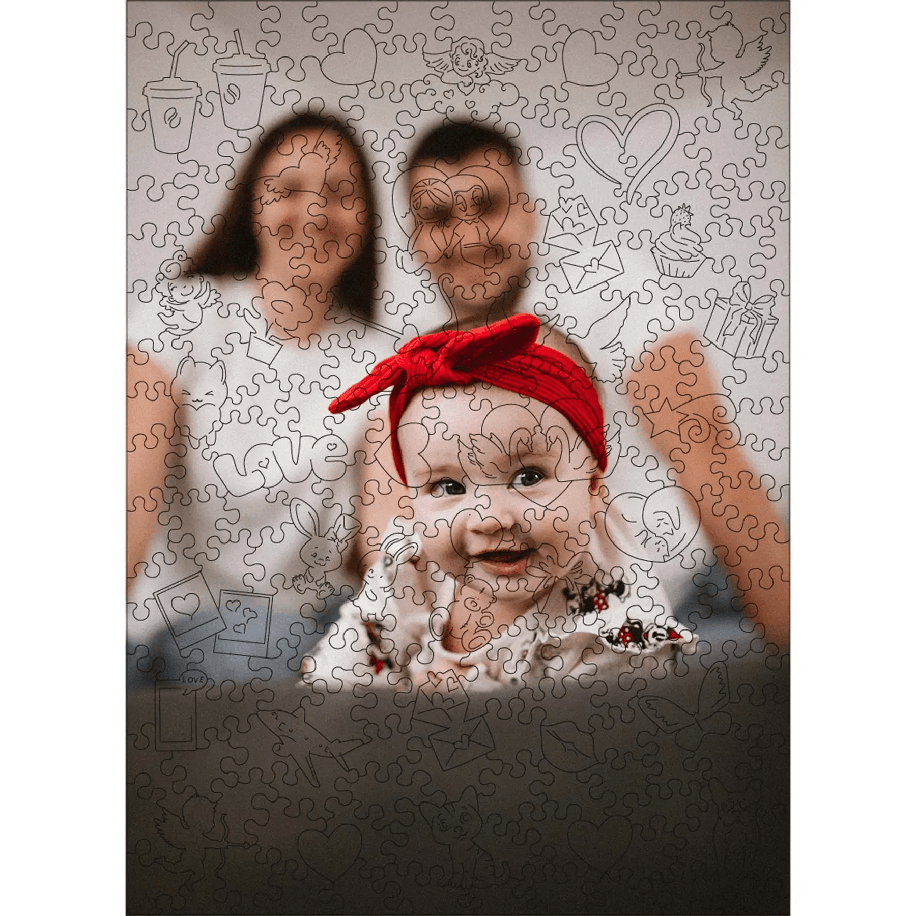 Custom Wooden Jigsaw Puzzle Love - Woods Story