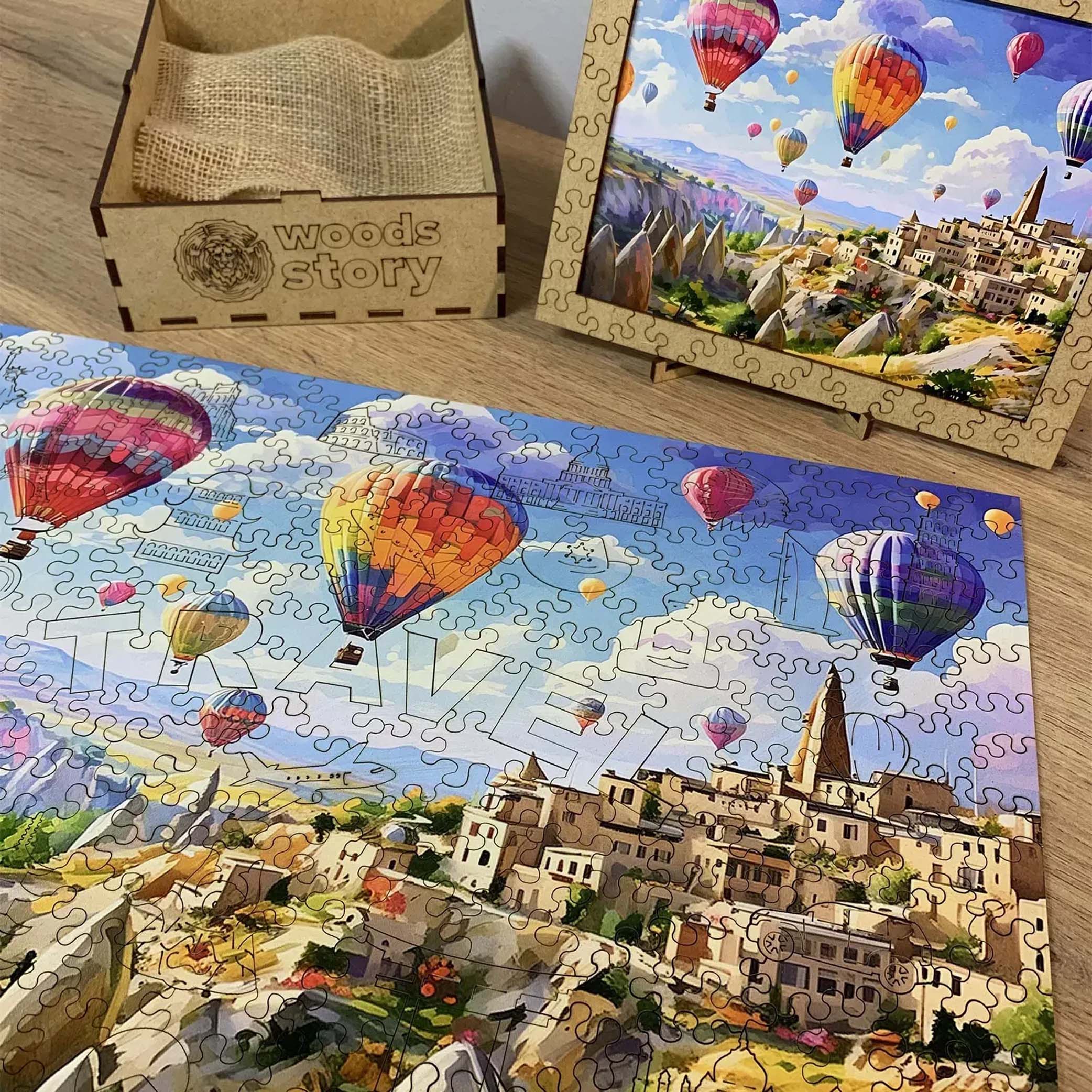 Custom Wooden Jigsaw Puzzle Travel - Woods Story