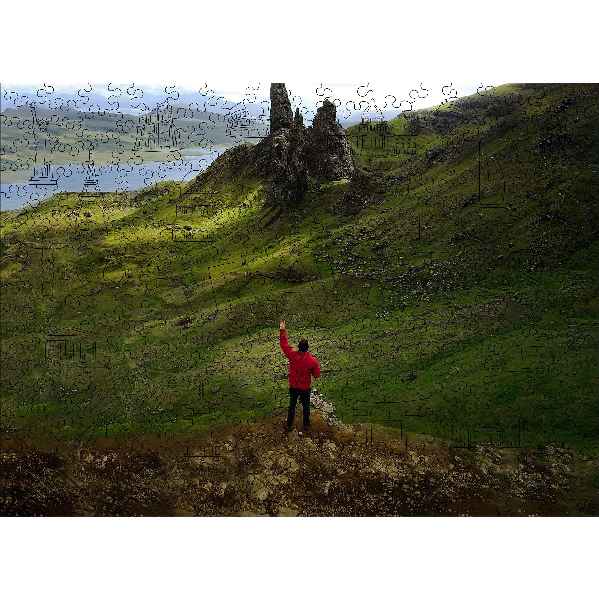 Custom Wooden Puzzle - Travel Memories - Woods Story