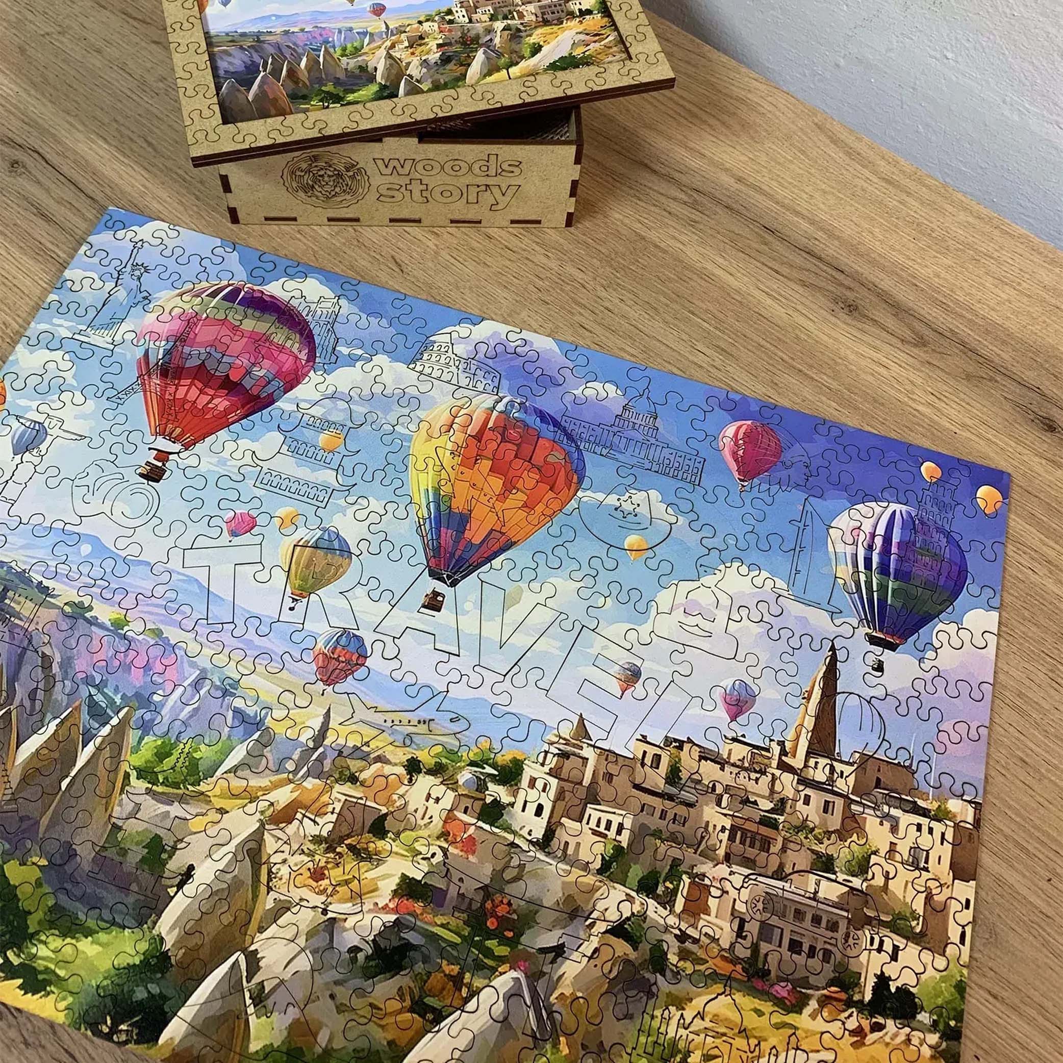 Custom Wooden Puzzle - Travel Memories - Woods Story