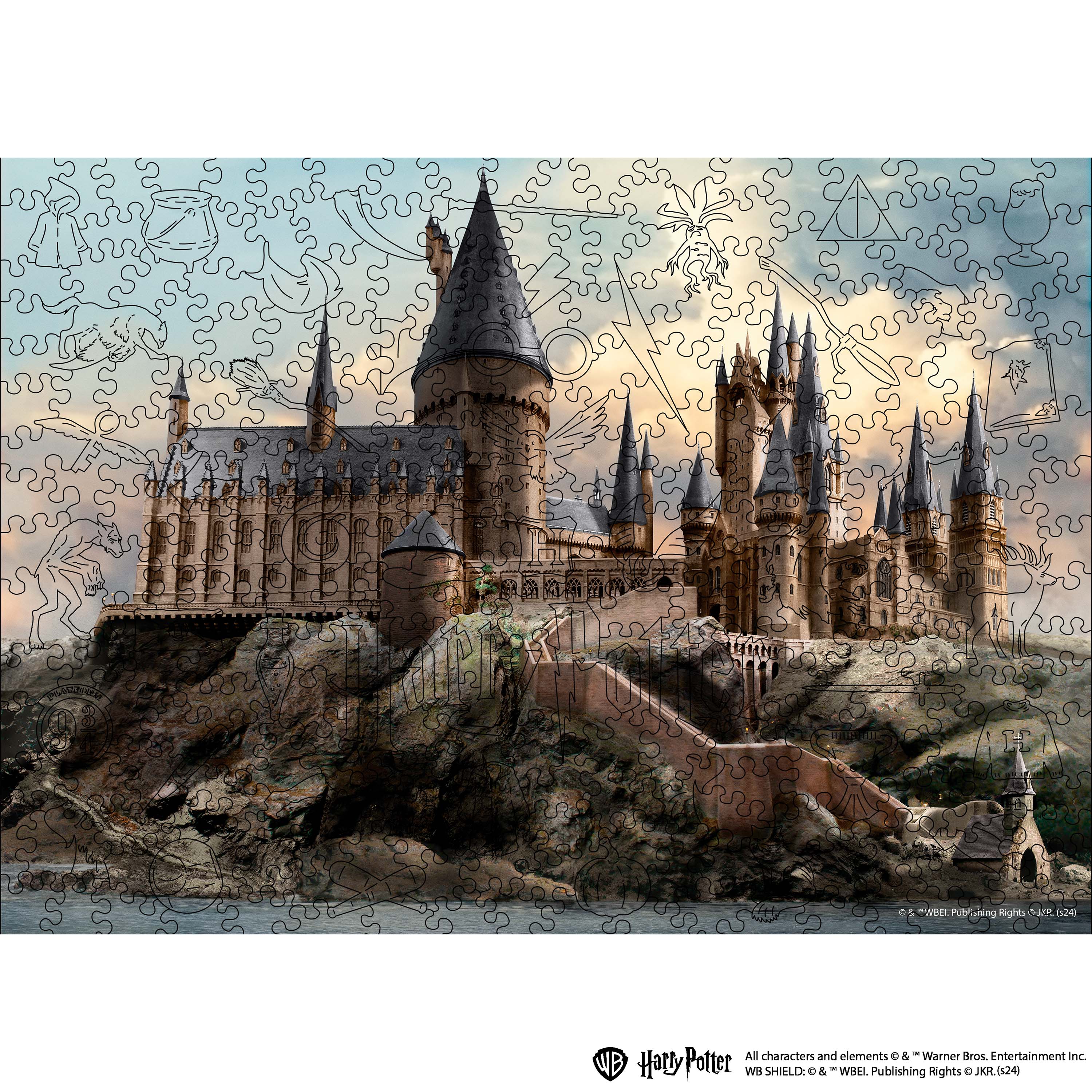 Wooden jigsaw puzzle Harry Potter Hogwarts Castle™