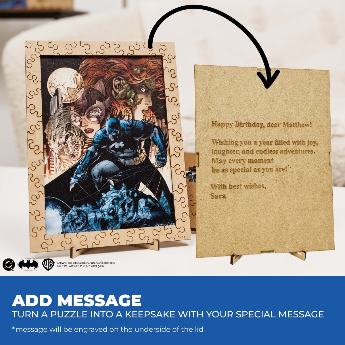 Figured Wooden Puzzle Batman™ - Allies and Enemies - Woods Story