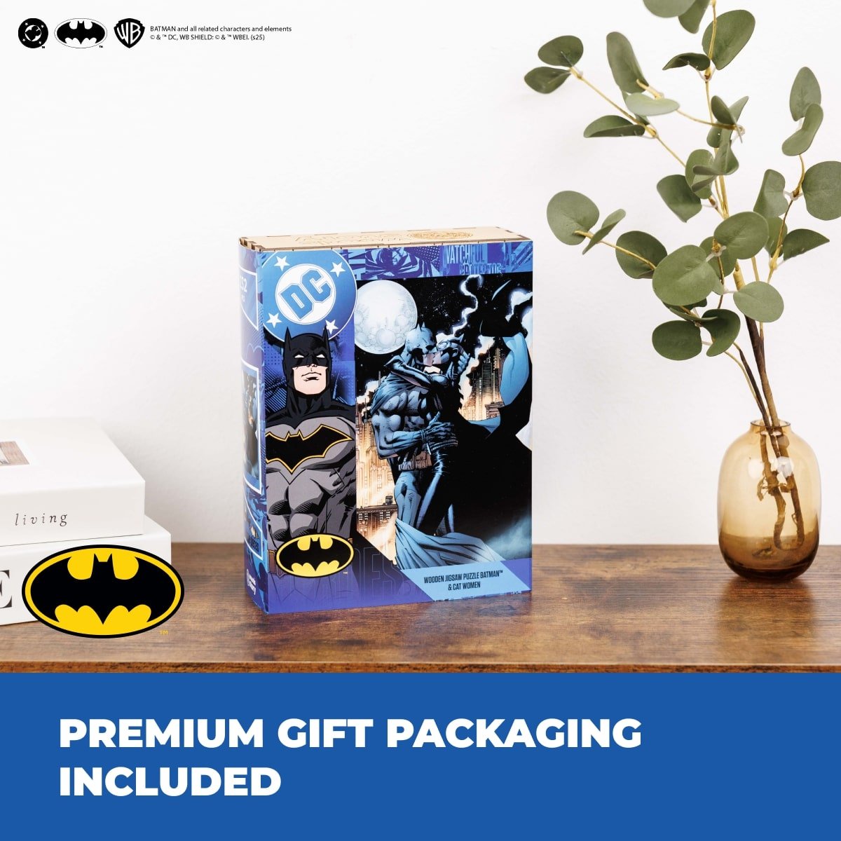 Figured Wooden Puzzle Batman™ - Batman & Catwoman - Woods Story