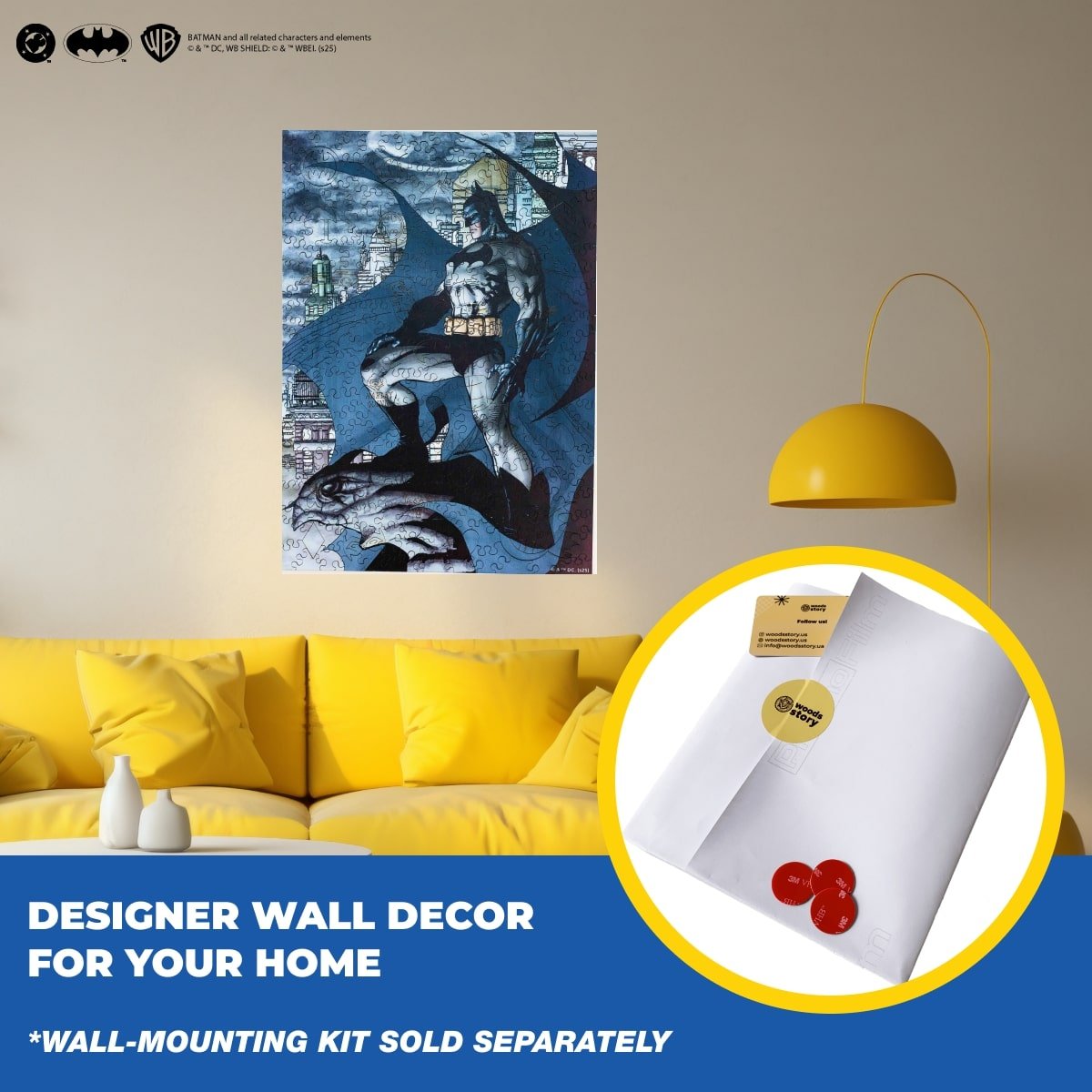 Figured Wooden Puzzle Batman™ - Guardian of Gotham - Woods Story