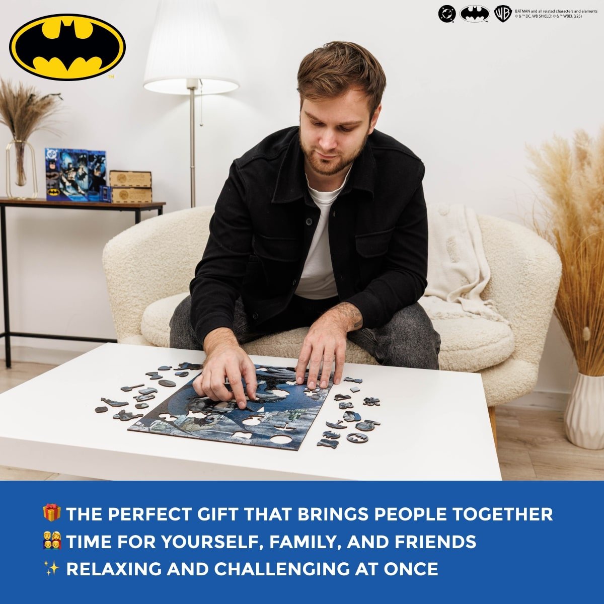 Figured Wooden Puzzle Batman™ - Guardian of Gotham - Woods Story