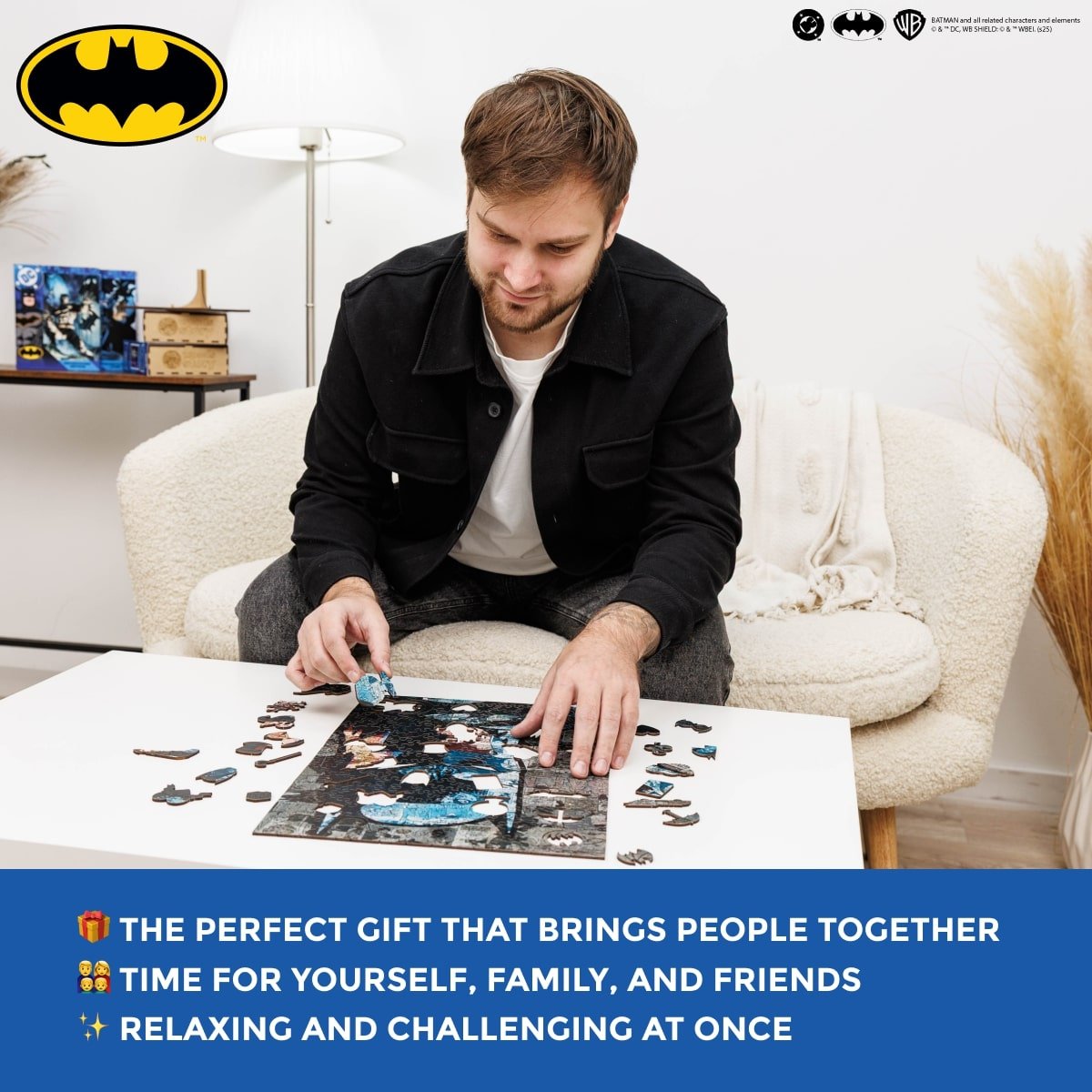 Figured Wooden Puzzle Batman™ - Shadow of Gotham - Woods Story