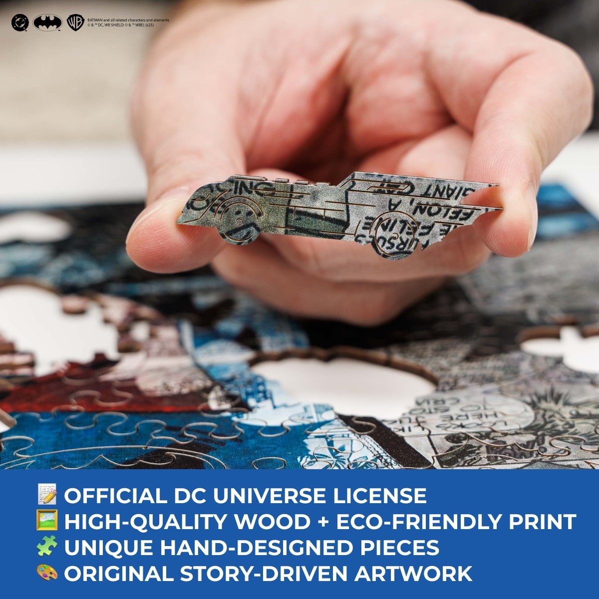 Figured Wooden Puzzle Batman™ - Shadow of Gotham - Woods Story