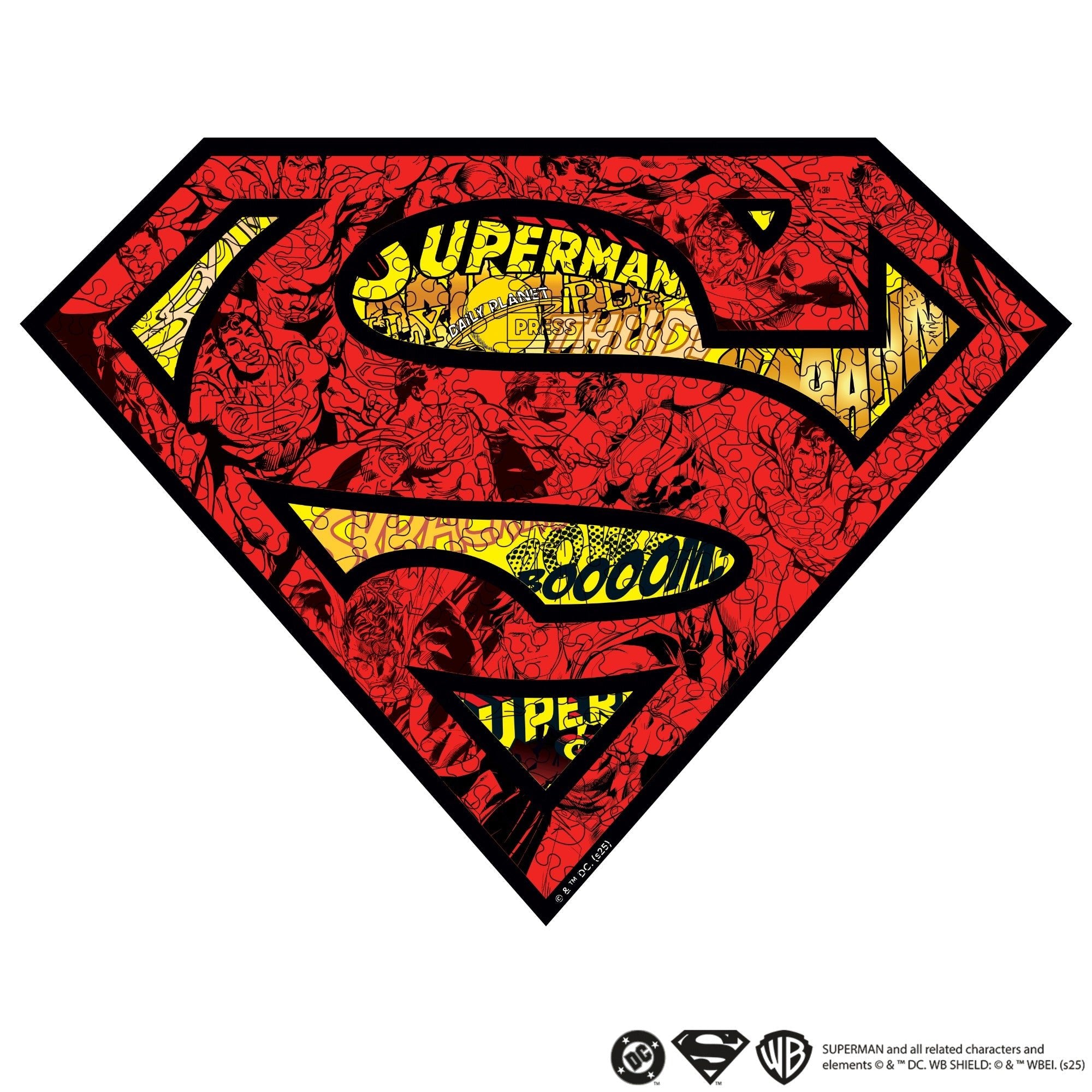 Figured Wooden Puzzle Superman™ – Symbol of Strength - Woods Story