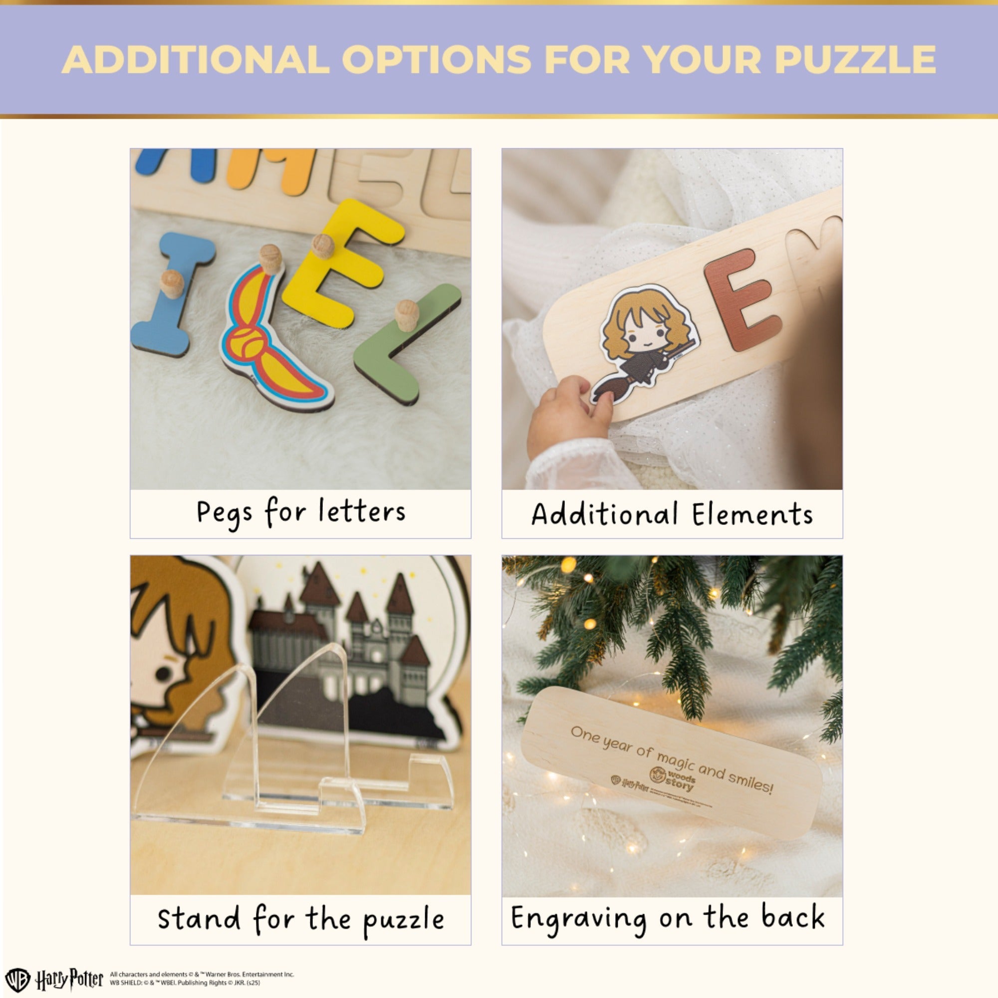 Harry Potter™ Personalized Wooden Nursery Puzzle - Woods Story
