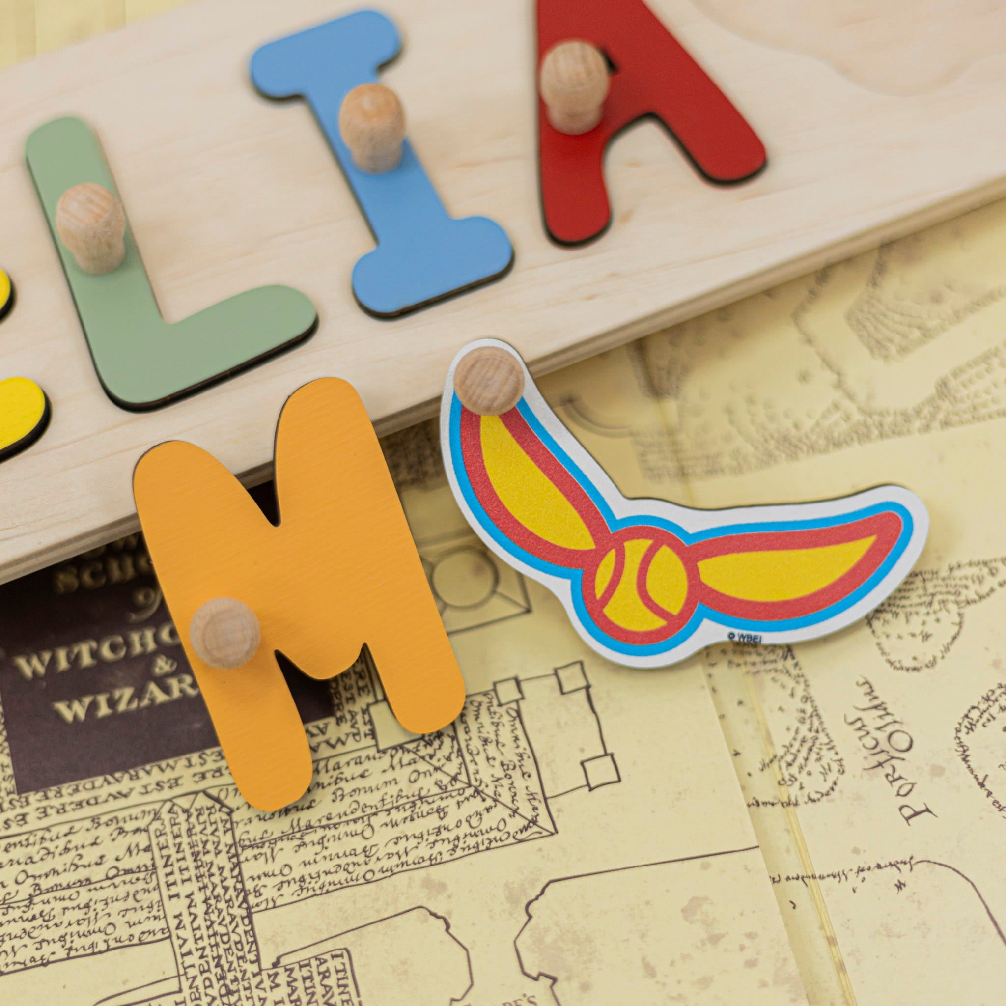 Harry Potter™ Personalized Wooden Nursery Puzzle - Rainbow - Woods Story