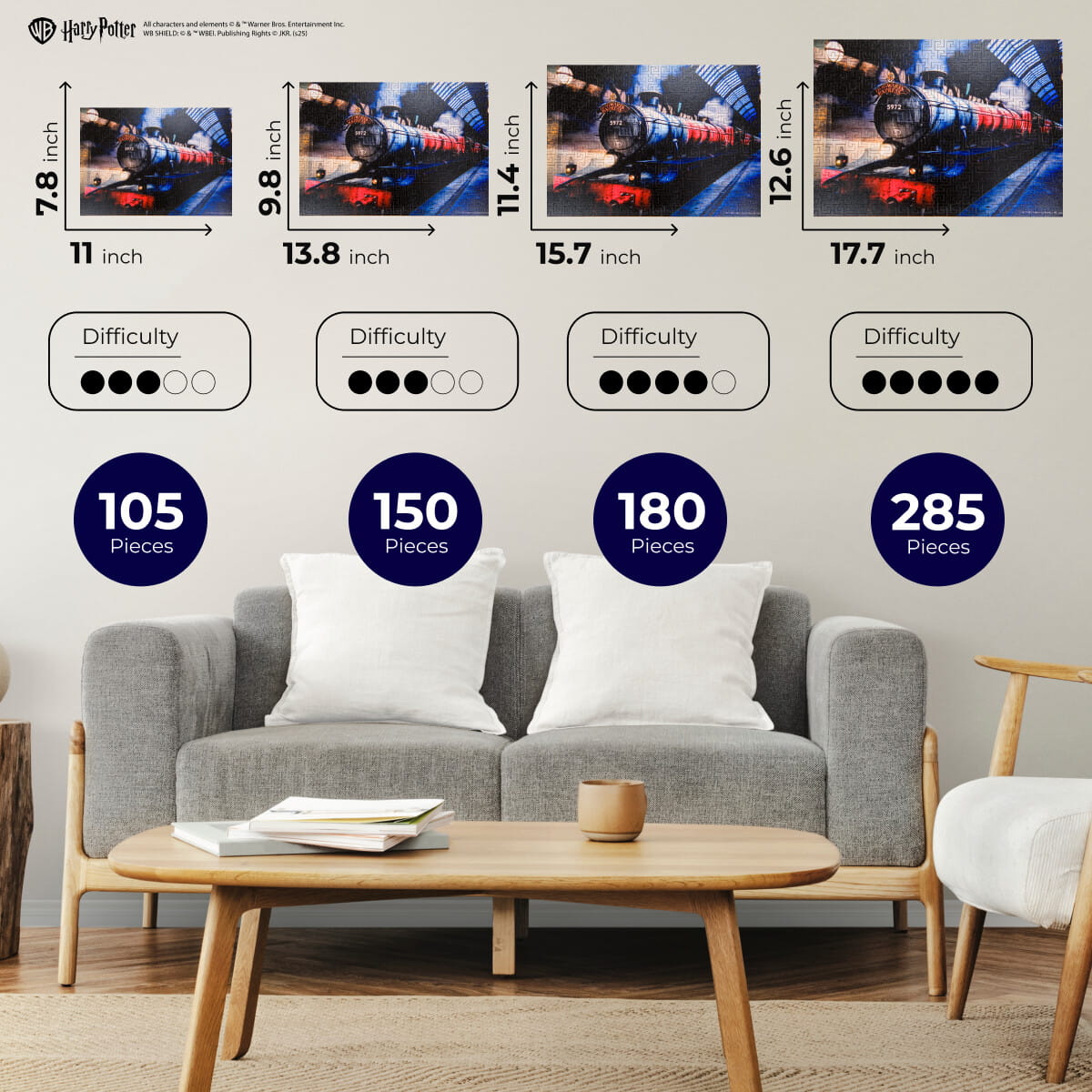 Wooden jigsaw maze puzzle Harry Potter Hogwarts Express™